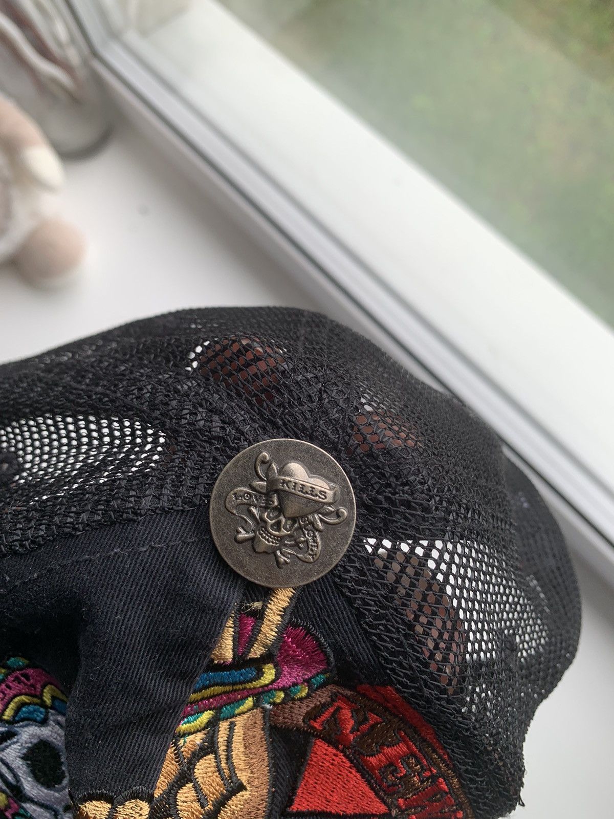 Ed Hardy Vintage Ed Hardy Trucker Hat Rhinestones Size ONE SIZE - 5 Thumbnail