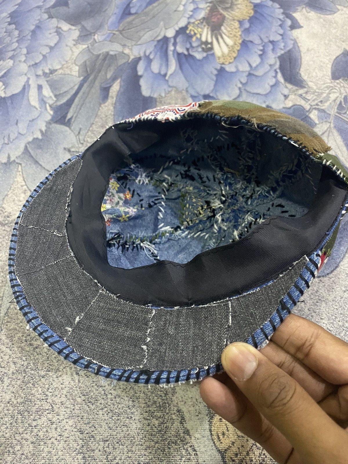Japanese Brand Sashiko handmade Hat Size ONE SIZE - 9 Thumbnail