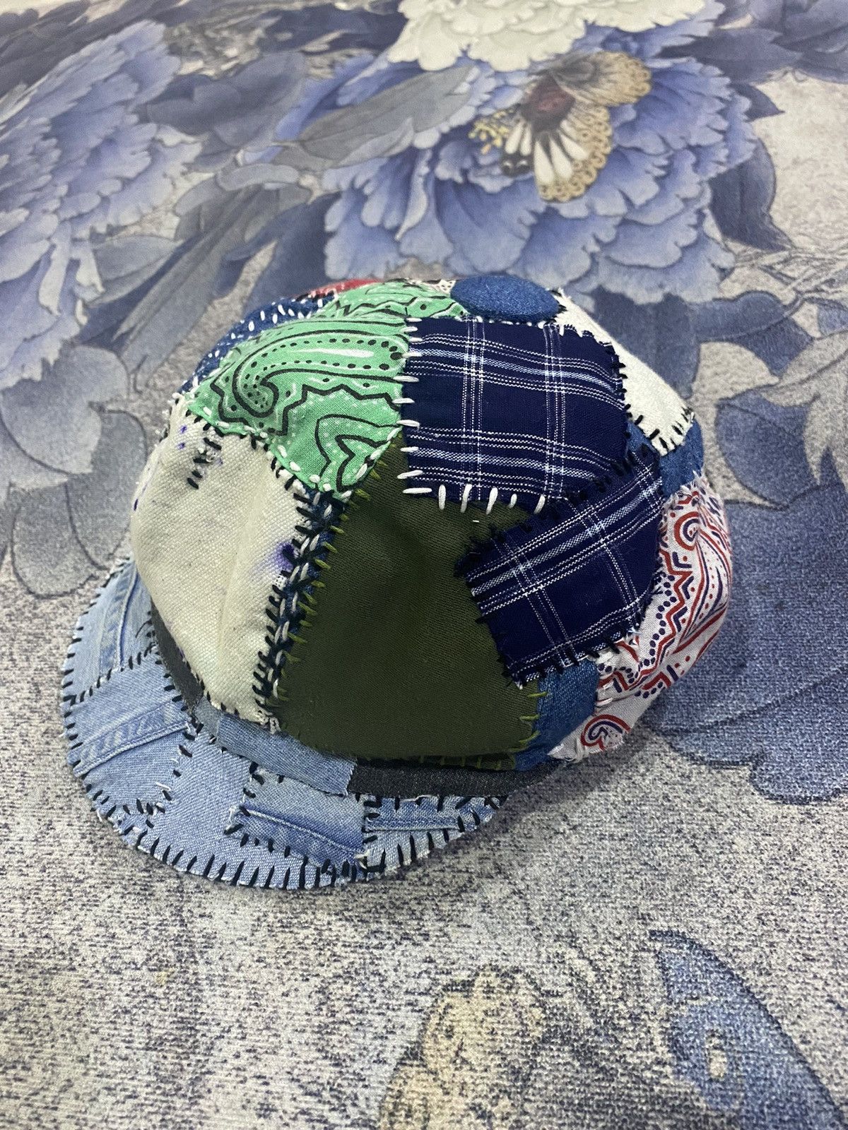 Japanese Brand Sashiko handmade Hat Size ONE SIZE - 3 Thumbnail