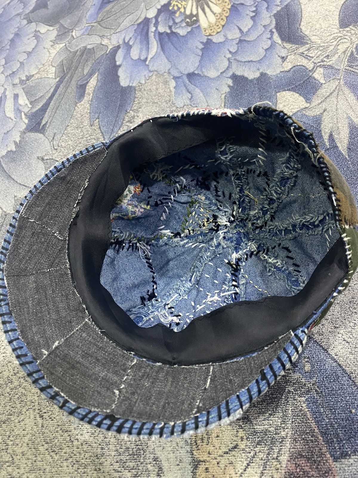 Japanese Brand Sashiko handmade Hat Size ONE SIZE - 8 Thumbnail