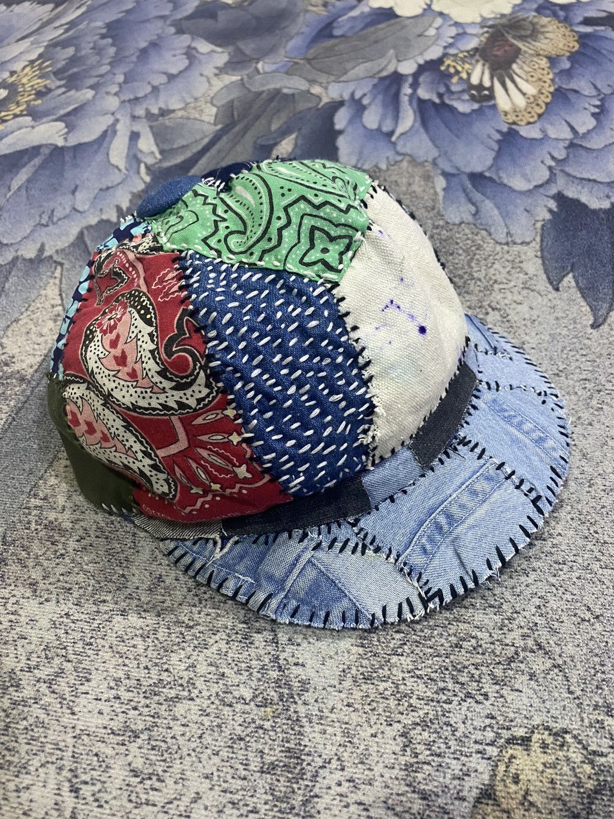 Japanese Brand Sashiko handmade Hat Size ONE SIZE - 1 Thumbnail