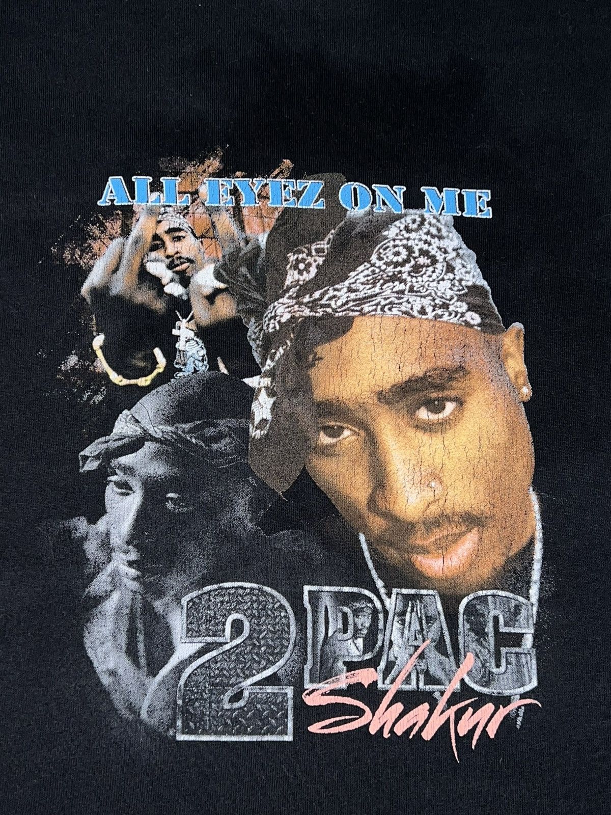 Band Tees × Rap Tees × Vintage VINTAGE🤑 2Pac T-shirt Big logo rare vintage Size US XS / EU 42 / 0 - 2 Thumbnail