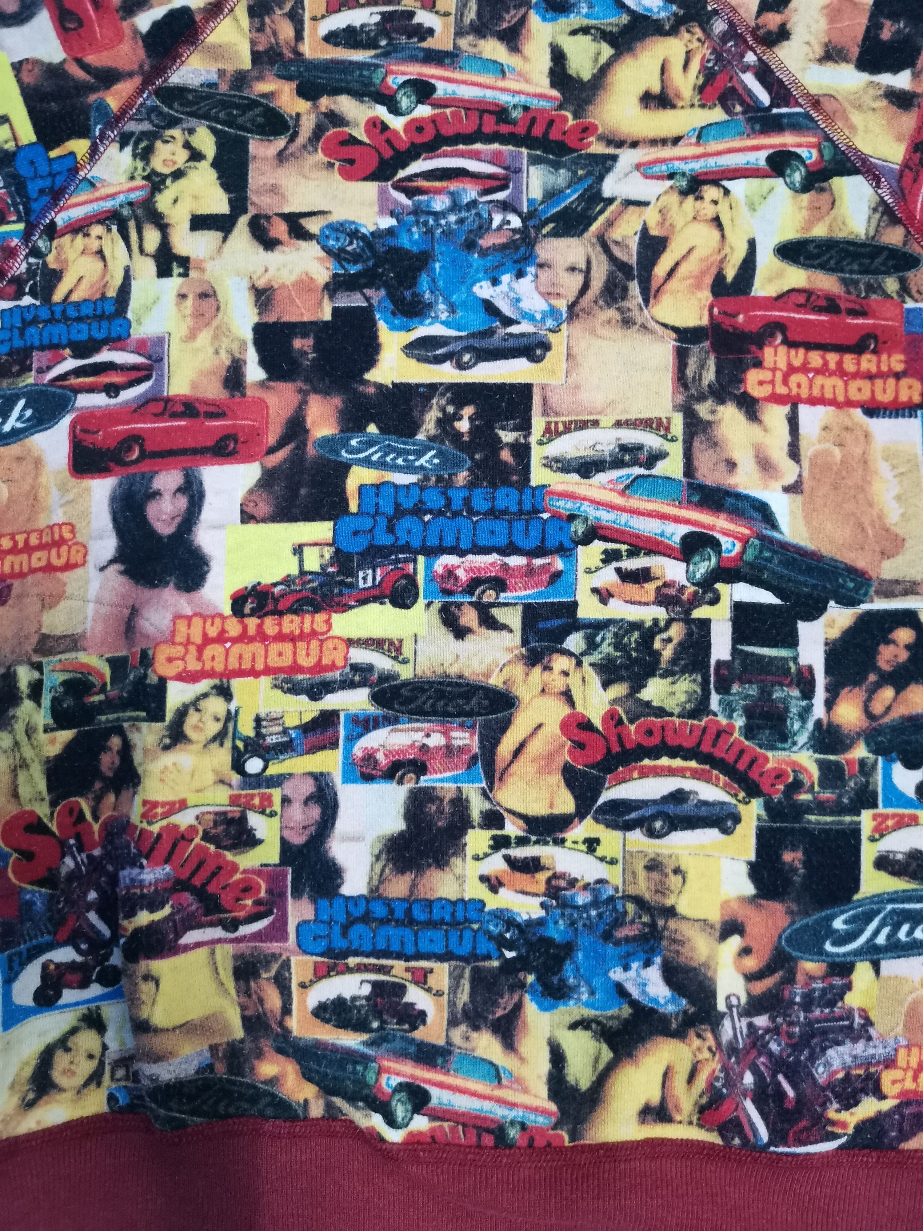 image of Vintage Hysteric Glamour Sweatshirt Fuck Naked Girl Pornstar, Men's (Size Small)