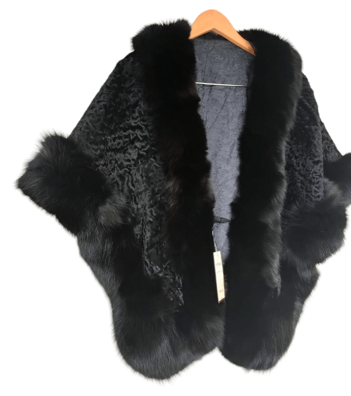 Japanese Brand Very Rare Vintage Suzuko Fur Arase Amebro Cape Size ONE SIZE - 3 Thumbnail