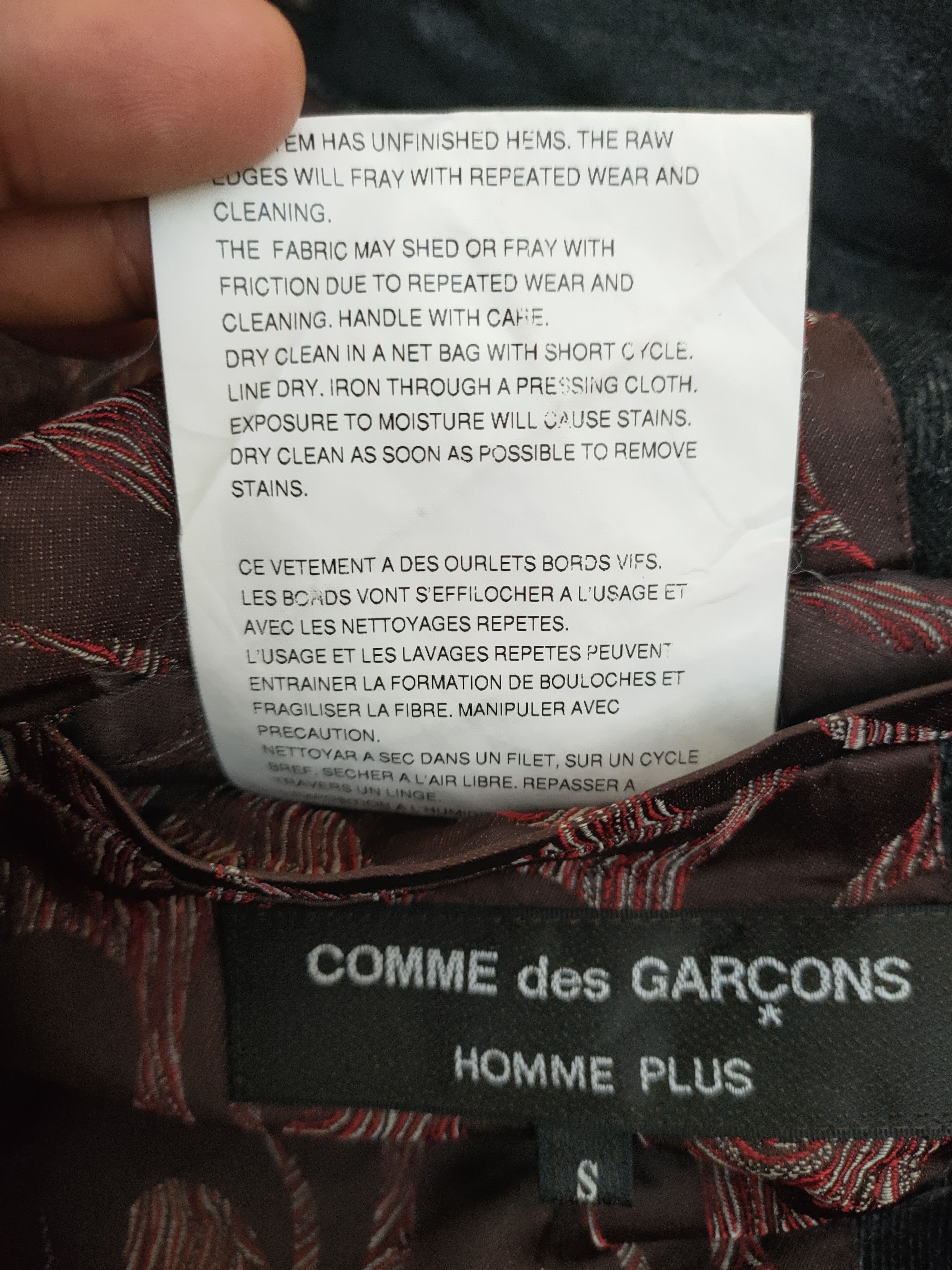 Comme des Garcons Homme Plus AW2002 CDG Homme Plus Inside-out Woven Size US S / EU 44-46 / 1 - 10 Thumbnail