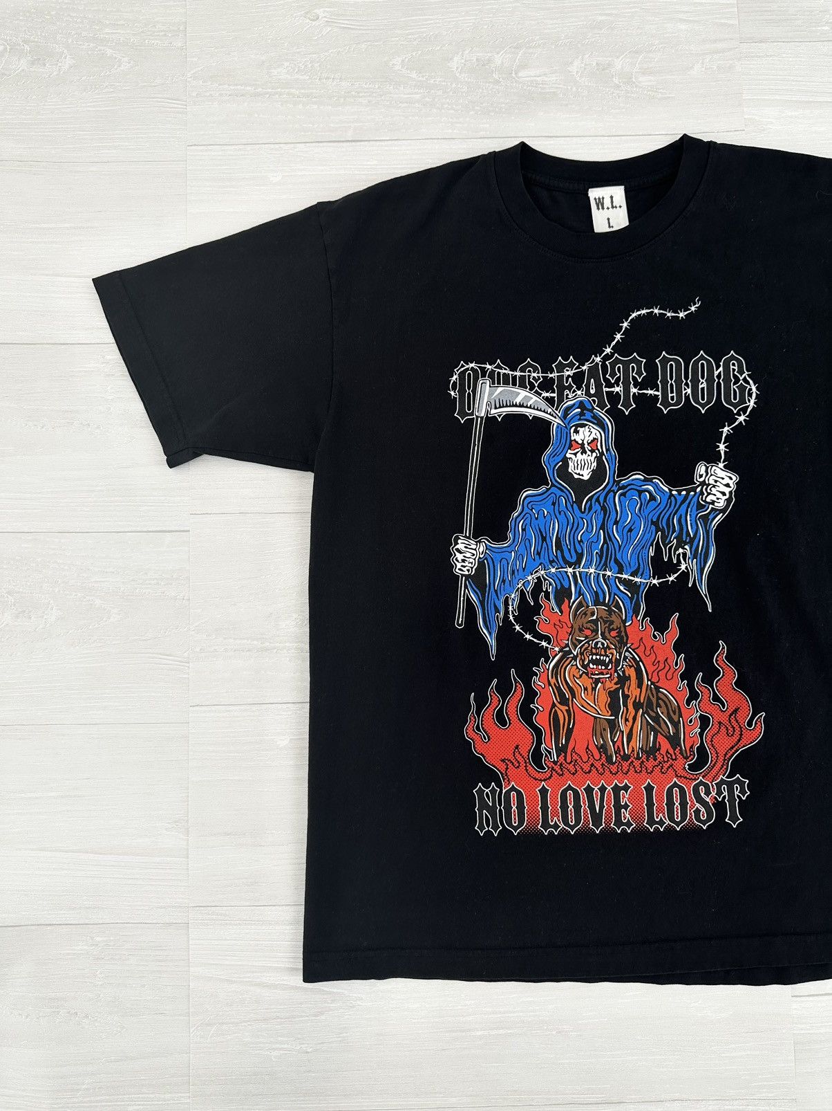 Warren Lotas Warren Lotas No Love Lost Black Dog Tee Black Large Size US L / EU 52-54 / 3 - 2 Thumbnail
