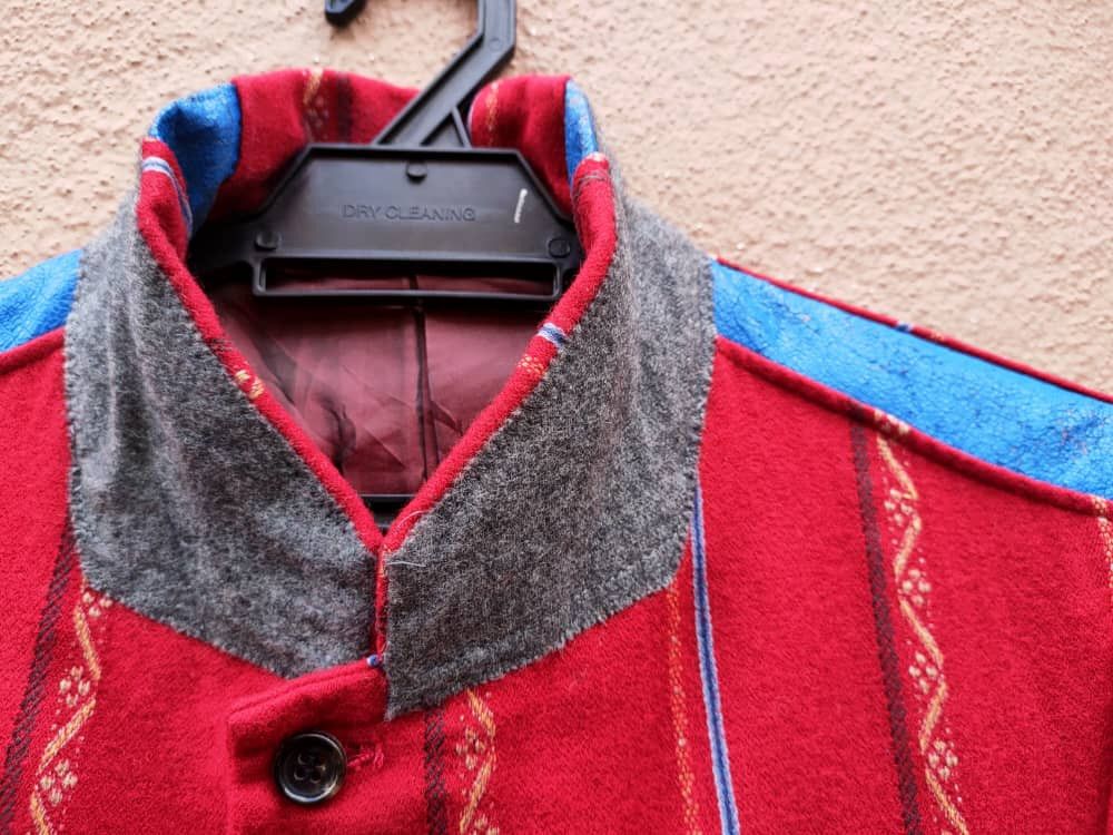 Comme des Garcons Homme Plus Comme Des Garcons Red Wool Jacket Size US S / EU 44-46 / 1 - 9 Thumbnail