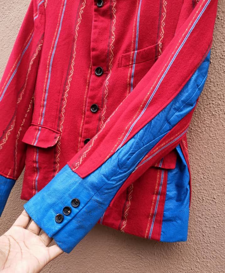 Comme des Garcons Homme Plus Comme Des Garcons Red Wool Jacket Size US S / EU 44-46 / 1 - 15 Thumbnail
