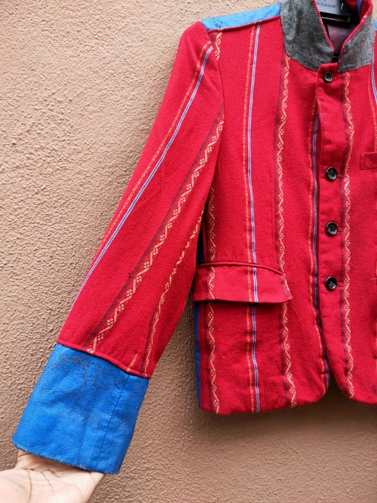 Comme des Garcons Homme Plus Comme Des Garcons Red Wool Jacket Size US S / EU 44-46 / 1 - 4 Thumbnail