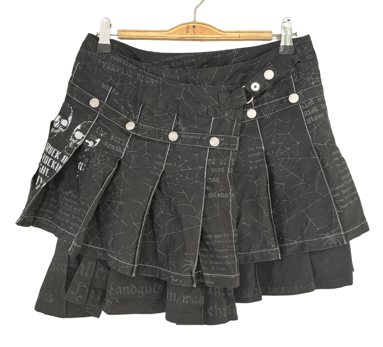 image of Seditionaries x The Anarchy H.anarchyism Punk Skirt in Black, Women's (Size 27)