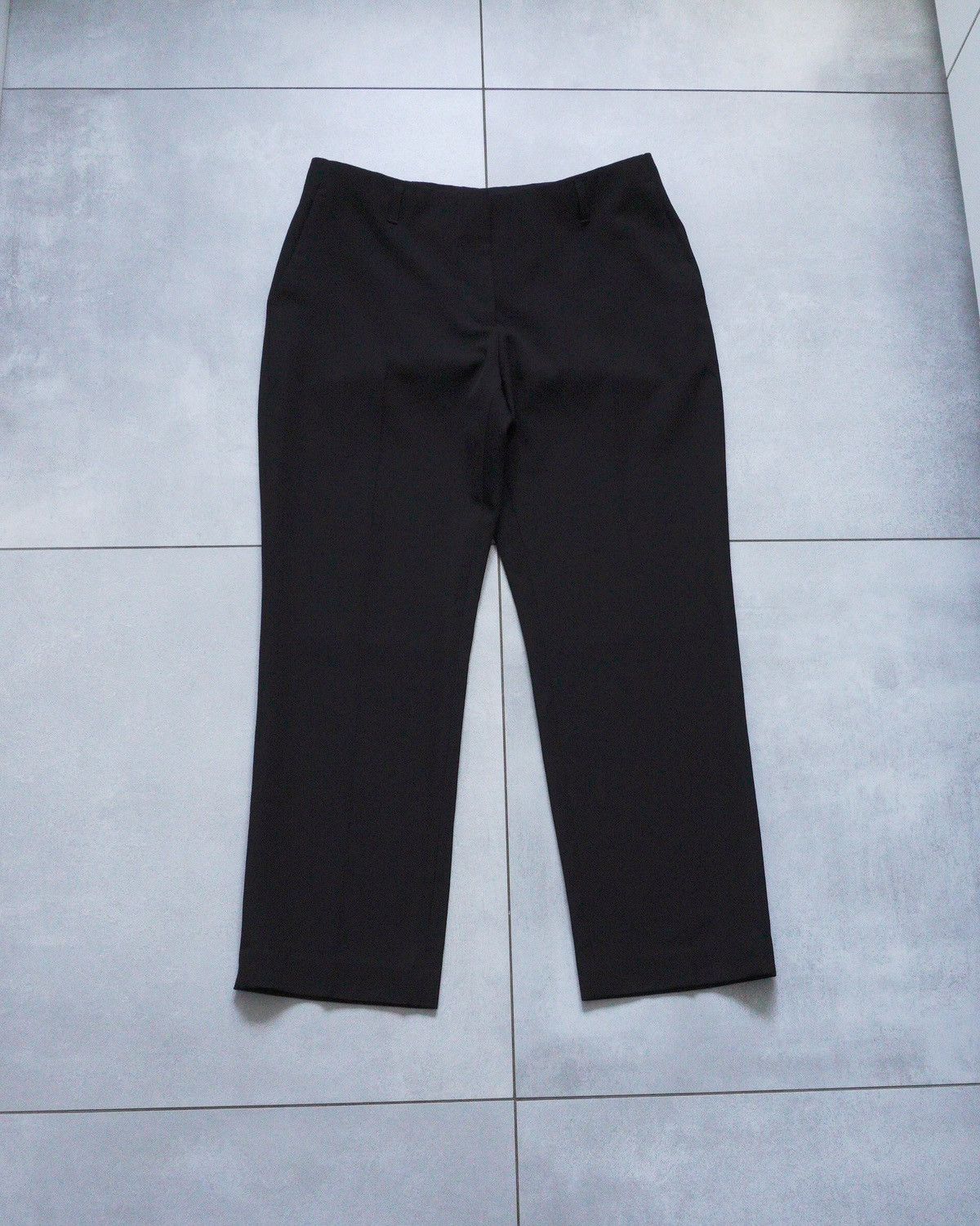 image of Dries Van Noten Classic Black Wool Trousers Pants, Women's (Size 30)