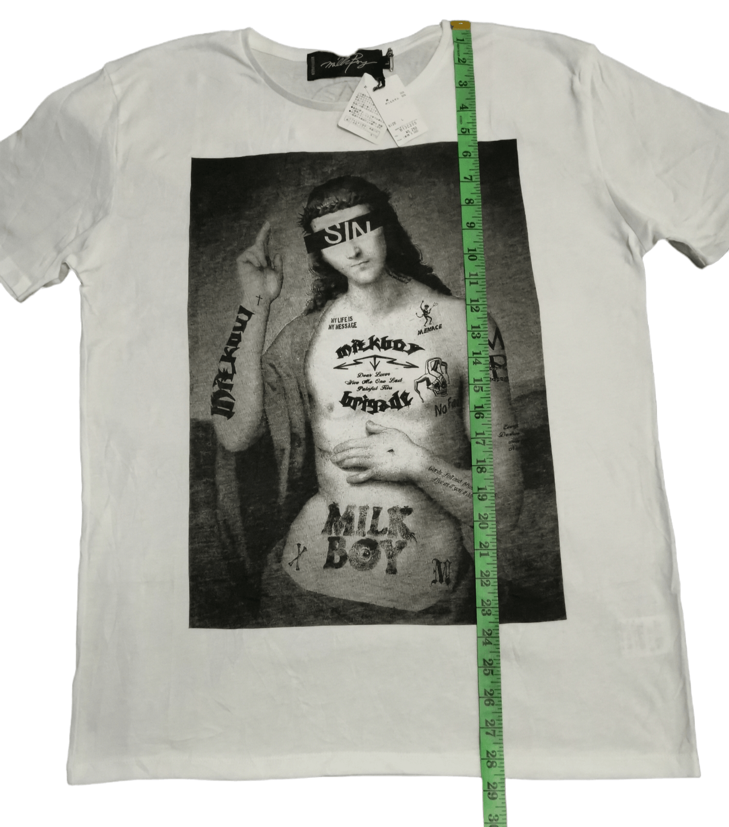 Japanese Brand Milk Boy Japan Designer Tee DEADSTOCK Seditionaries Size US L / EU 52-54 / 3 - 7 Thumbnail