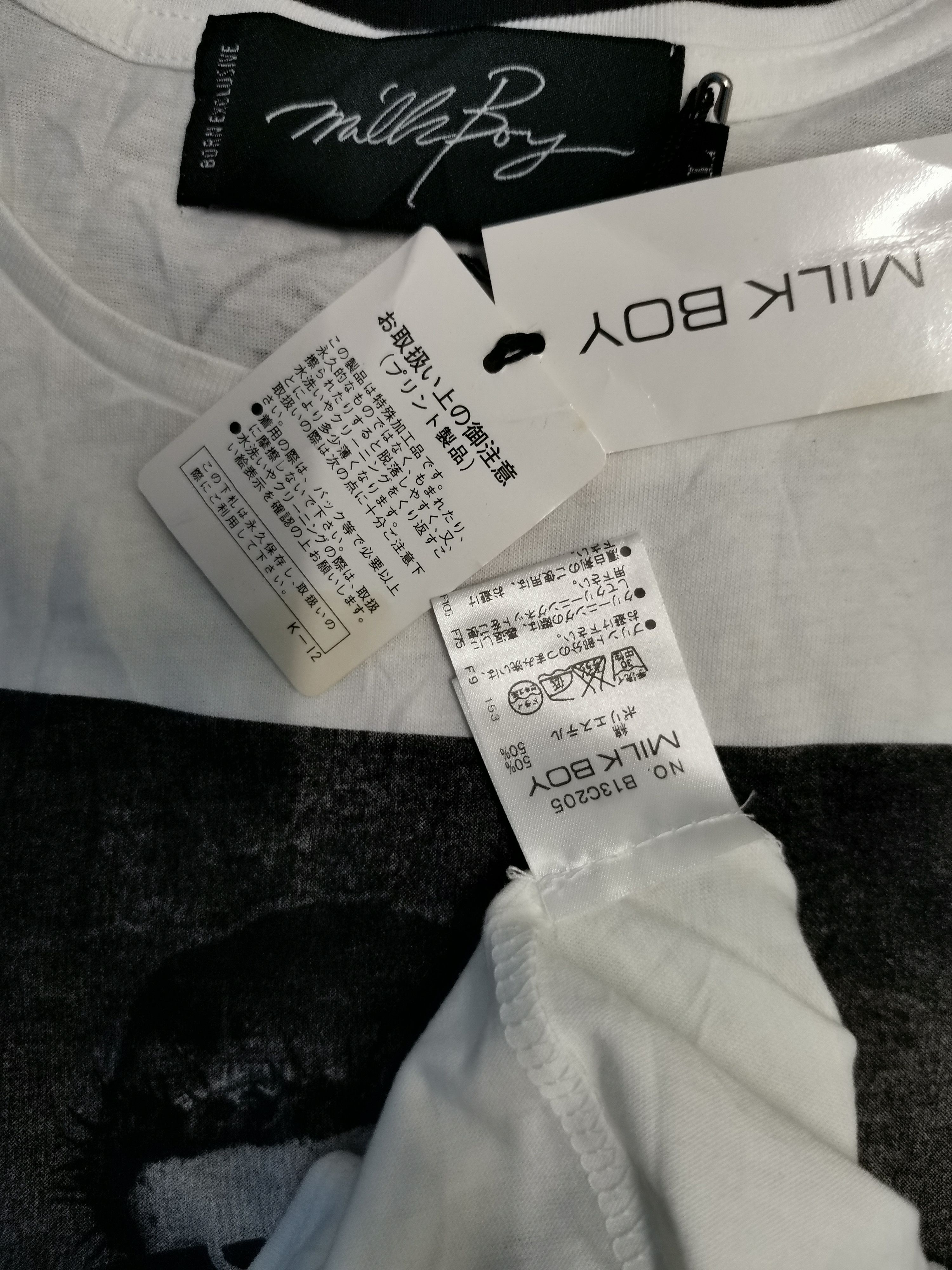 Japanese Brand Milk Boy Japan Designer Tee DEADSTOCK Seditionaries Size US L / EU 52-54 / 3 - 4 Thumbnail