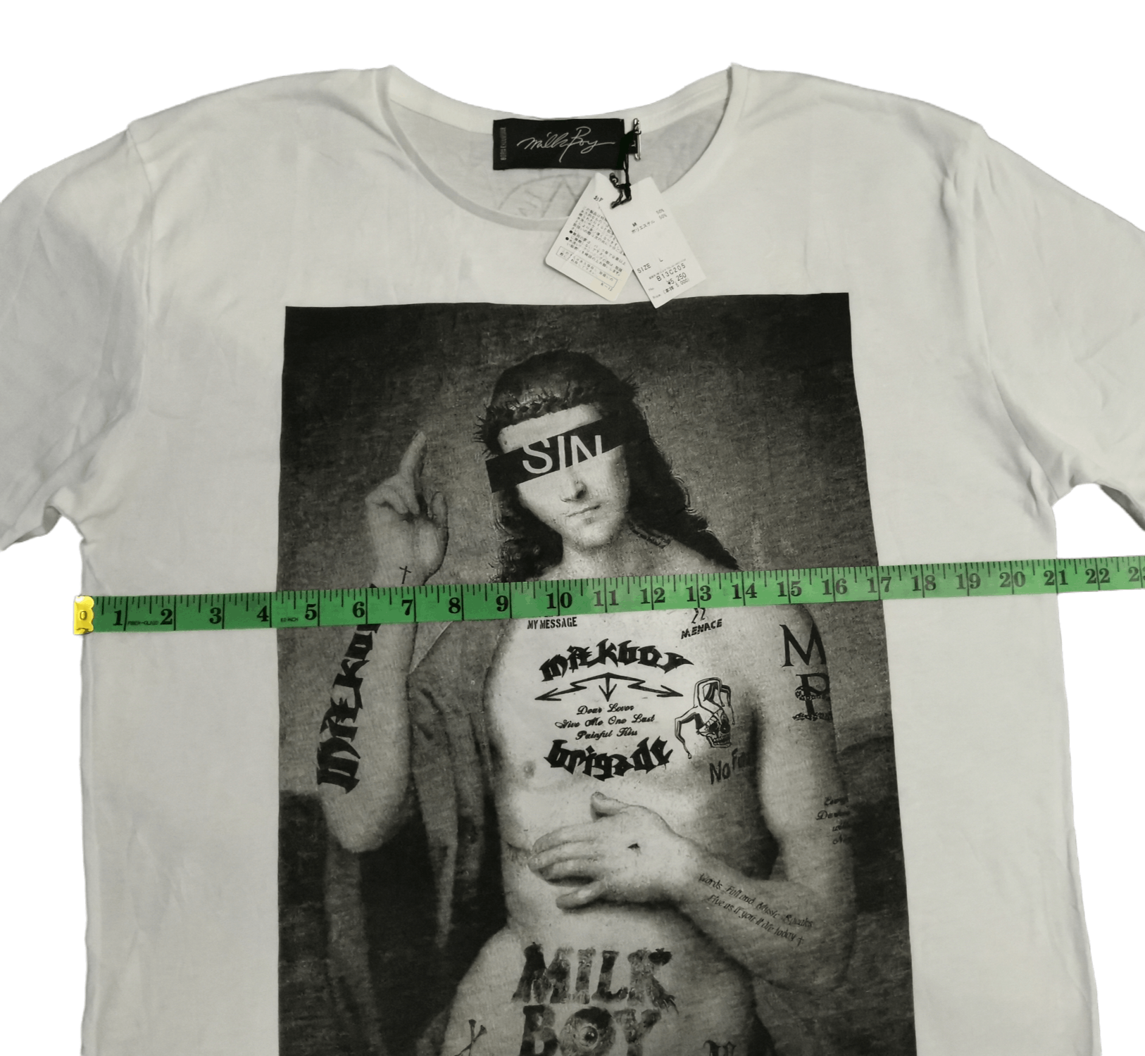 Japanese Brand Milk Boy Japan Designer Tee DEADSTOCK Seditionaries Size US L / EU 52-54 / 3 - 6 Thumbnail