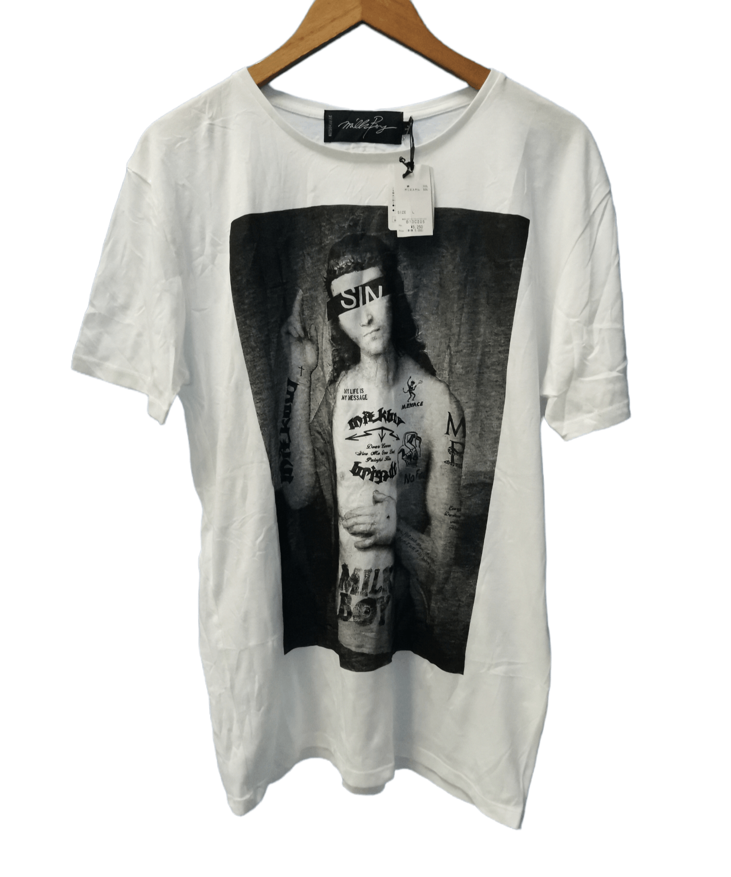 Japanese Brand Milk Boy Japan Designer Tee DEADSTOCK Seditionaries Size US L / EU 52-54 / 3 - 2 Thumbnail