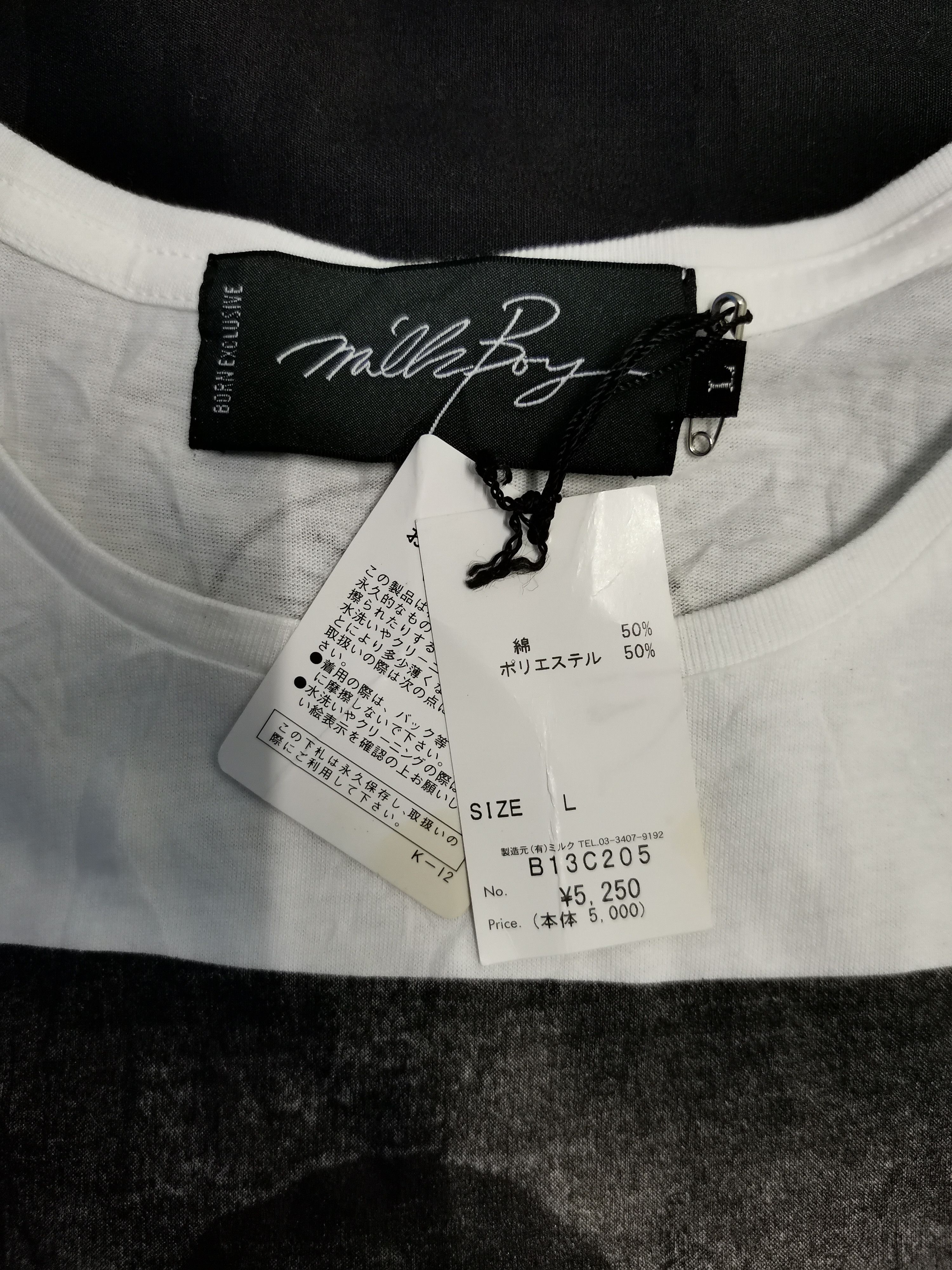 Japanese Brand Milk Boy Japan Designer Tee DEADSTOCK Seditionaries Size US L / EU 52-54 / 3 - 5 Thumbnail