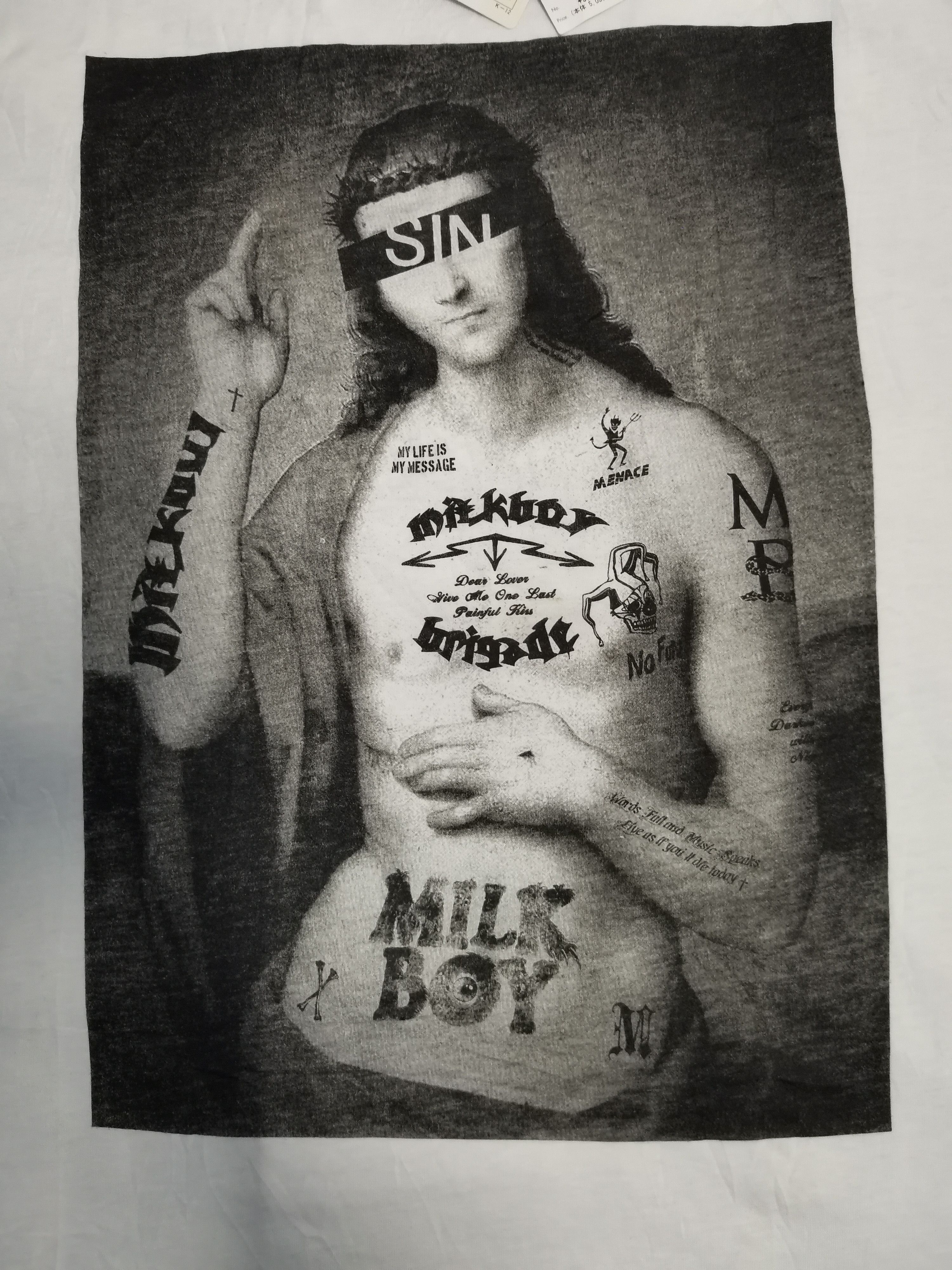 Japanese Brand Milk Boy Japan Designer Tee DEADSTOCK Seditionaries Size US L / EU 52-54 / 3 - 1 Thumbnail