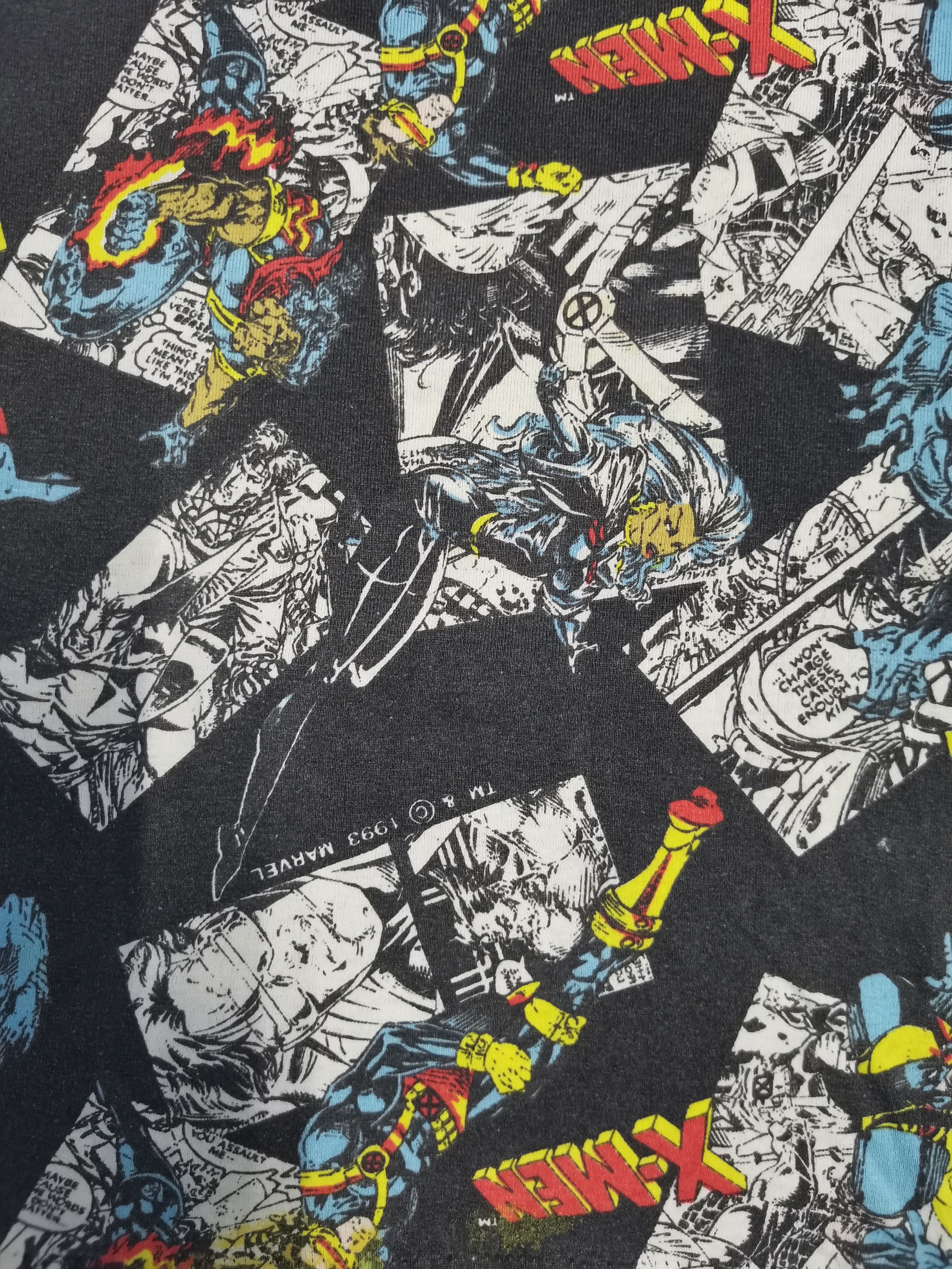 Vintage Vintage Rare X-Men 1993 OverPrint Movie Tee Wolverine Size US XS / EU 42 / 0 - 4 Thumbnail