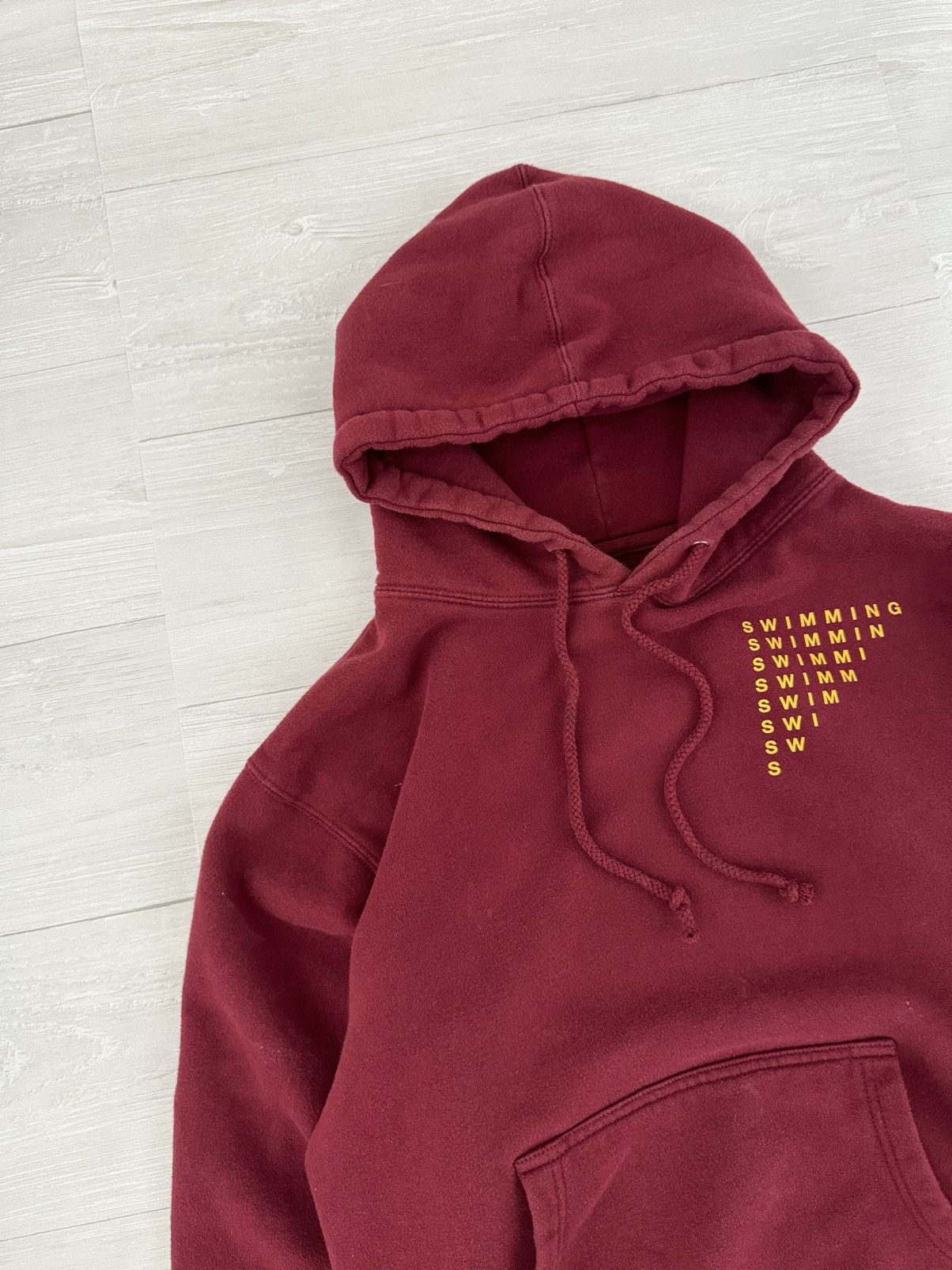 Mac Miller Mac Miller Burgundy Waves Swimming Circles Hoodie Small Size US S / EU 44-46 / 1 - 4 Thumbnail