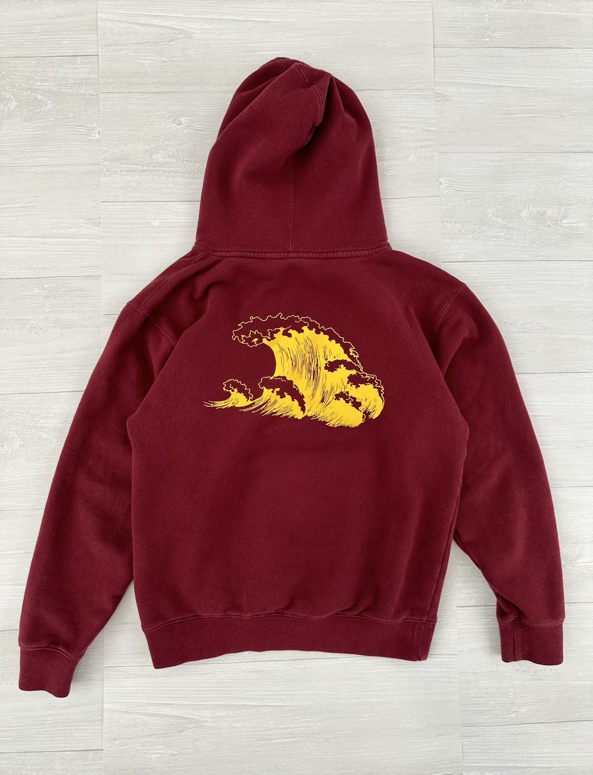 Mac Miller Mac Miller Burgundy Waves Swimming Circles Hoodie Small Size US S / EU 44-46 / 1 - 1 Thumbnail