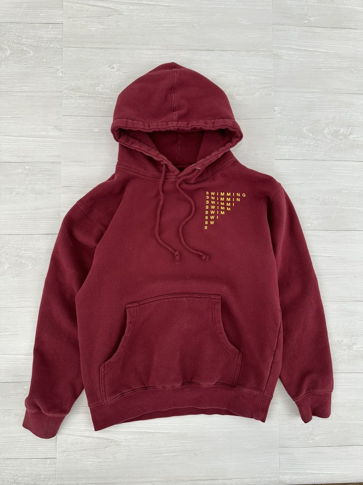 Mac Miller Mac Miller Burgundy Waves Swimming Circles Hoodie Small Size US S / EU 44-46 / 1 - 3 Thumbnail