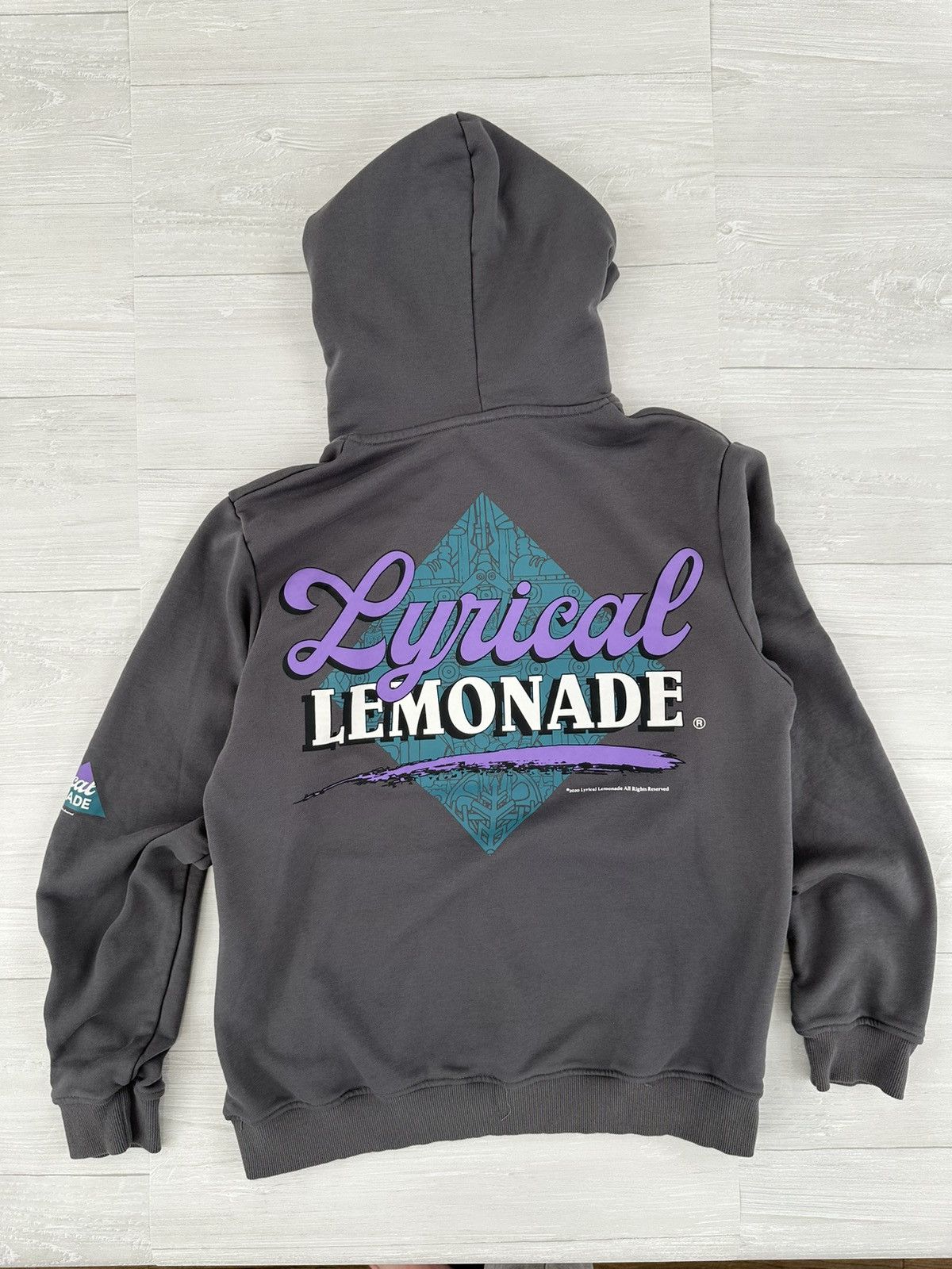 Lyrical Lemonade The Rockies Mountain Grey Hoodie Medium Tops