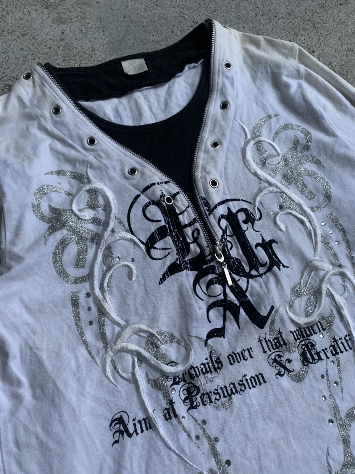 If Six Was Nine Vintage Japanese Corn Flake Seditionaries Punk Long Sleeve Size US M / EU 48-50 / 2 - 5 Thumbnail