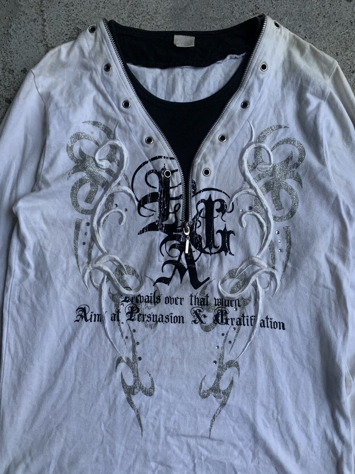 If Six Was Nine Vintage Japanese Corn Flake Seditionaries Punk Long Sleeve Size US M / EU 48-50 / 2 - 3 Thumbnail