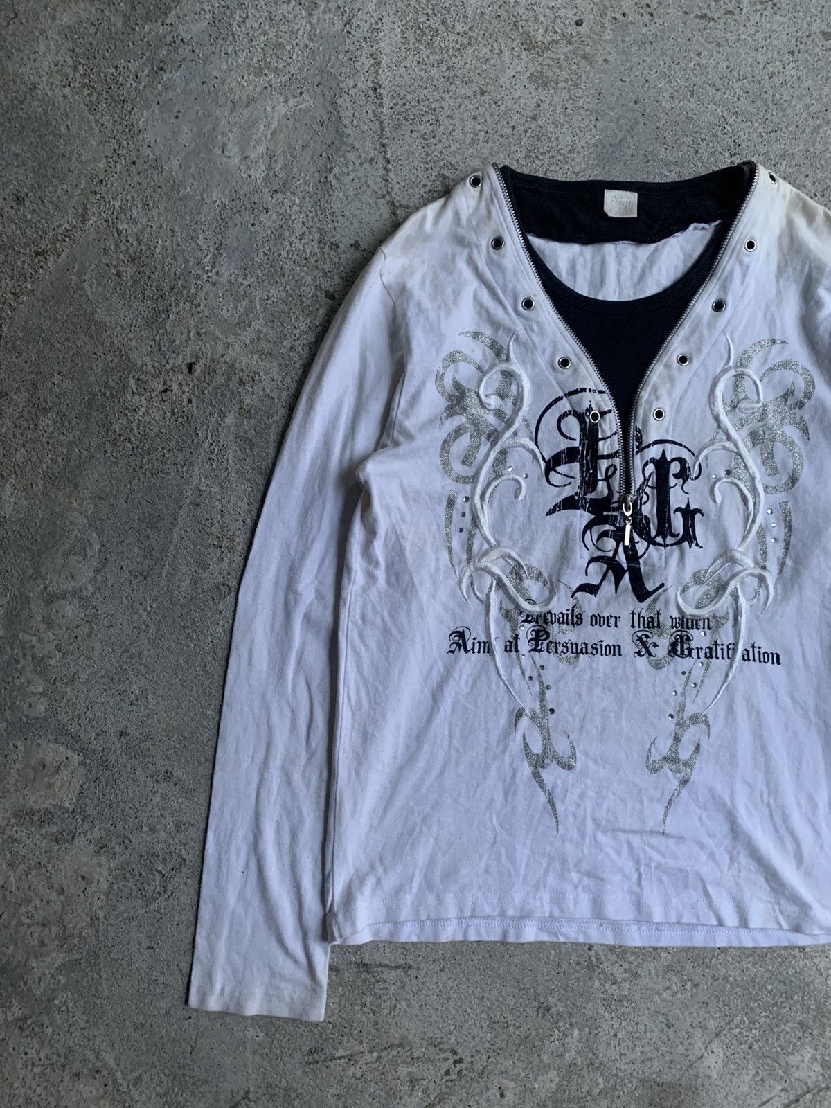If Six Was Nine Vintage Japanese Corn Flake Seditionaries Punk Long Sleeve Size US M / EU 48-50 / 2 - 6 Thumbnail
