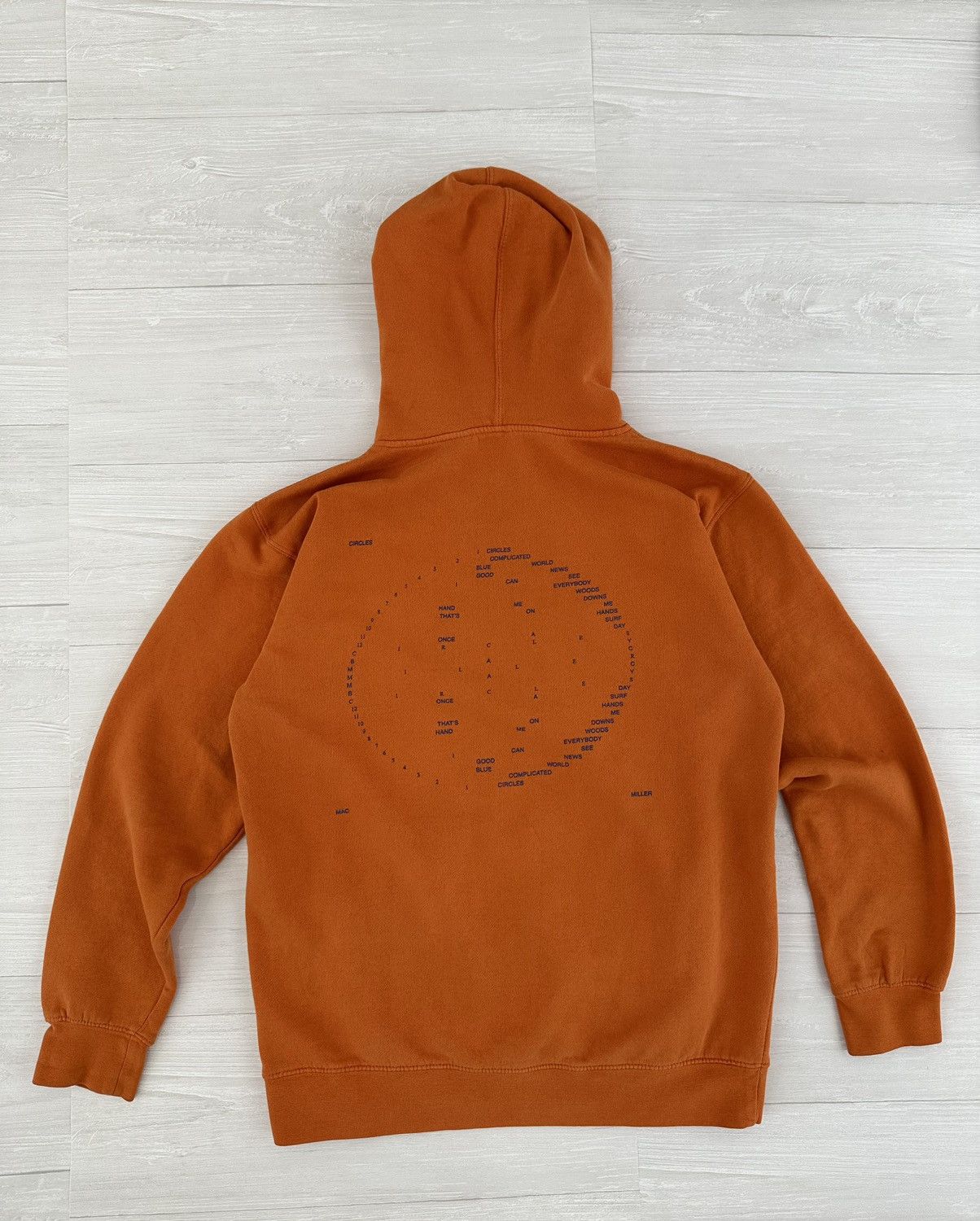 Mac Miller Mac Miller Orange Swimming Circles Logo Hoodie Medium Size US M / EU 48-50 / 2 - 1 Thumbnail