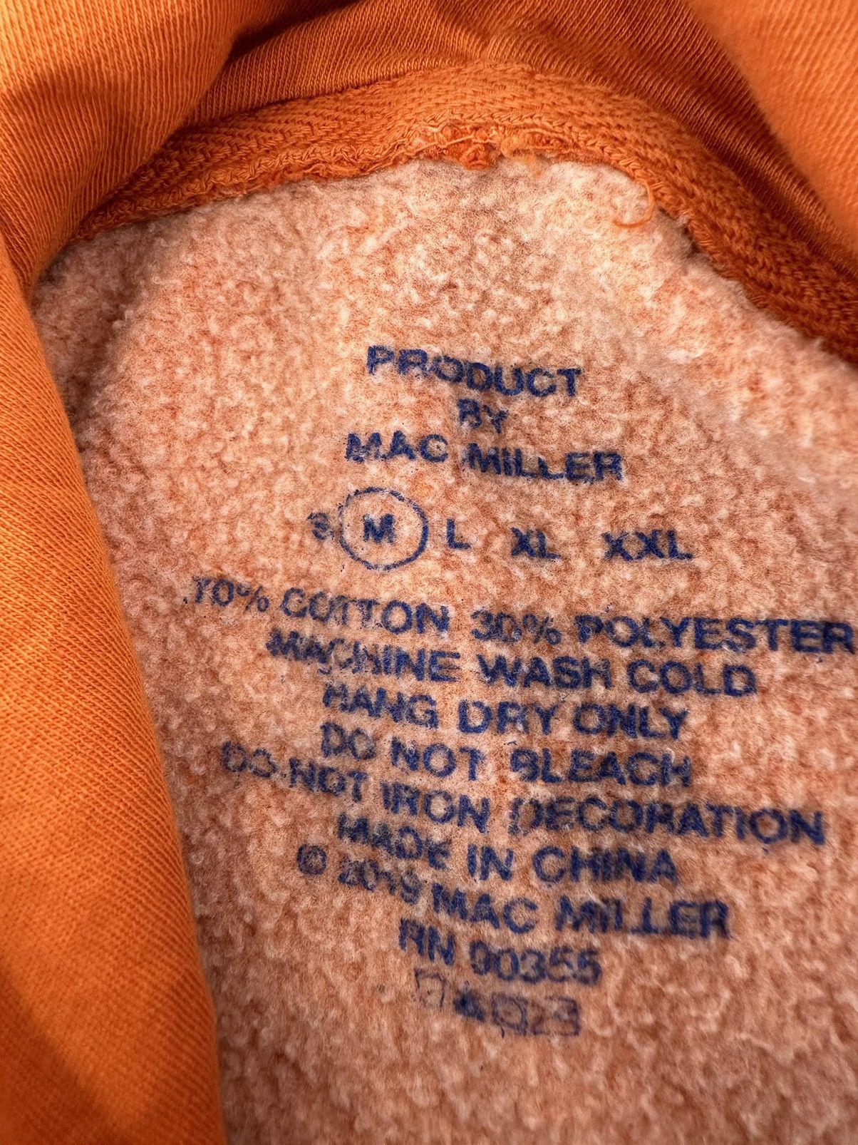 Mac Miller Mac Miller Orange Swimming Circles Logo Hoodie Medium Size US M / EU 48-50 / 2 - 5 Thumbnail