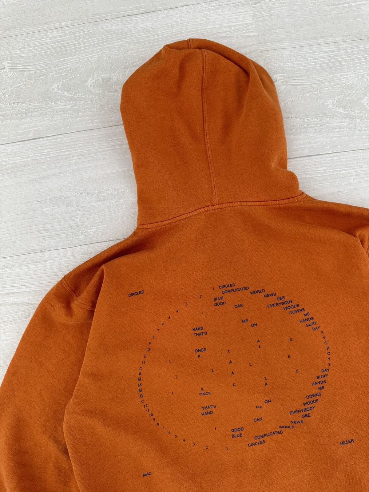 Mac Miller Mac Miller Orange Swimming Circles Logo Hoodie Medium Size US M / EU 48-50 / 2 - 2 Thumbnail