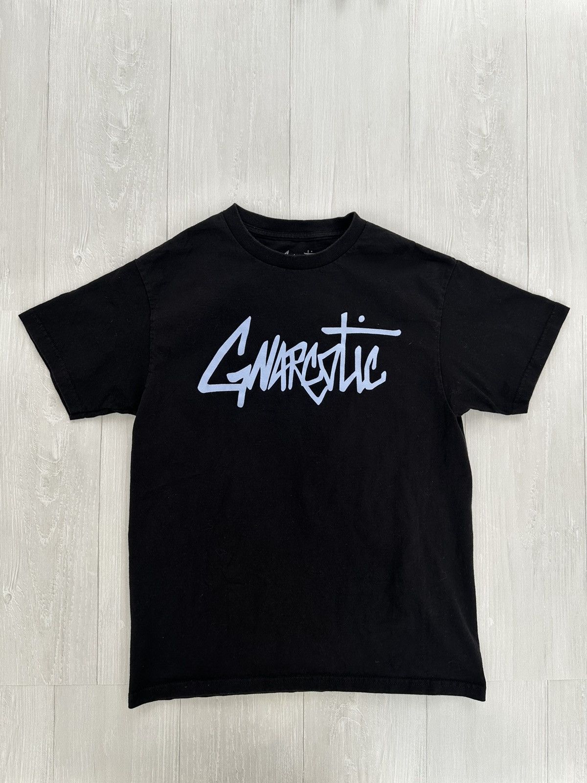 Gnarcotic Gnarcotic Black Cursive Script Logo Tee Sz. Medium Gnar Size US M / EU 48-50 / 2 - 1 Thumbnail