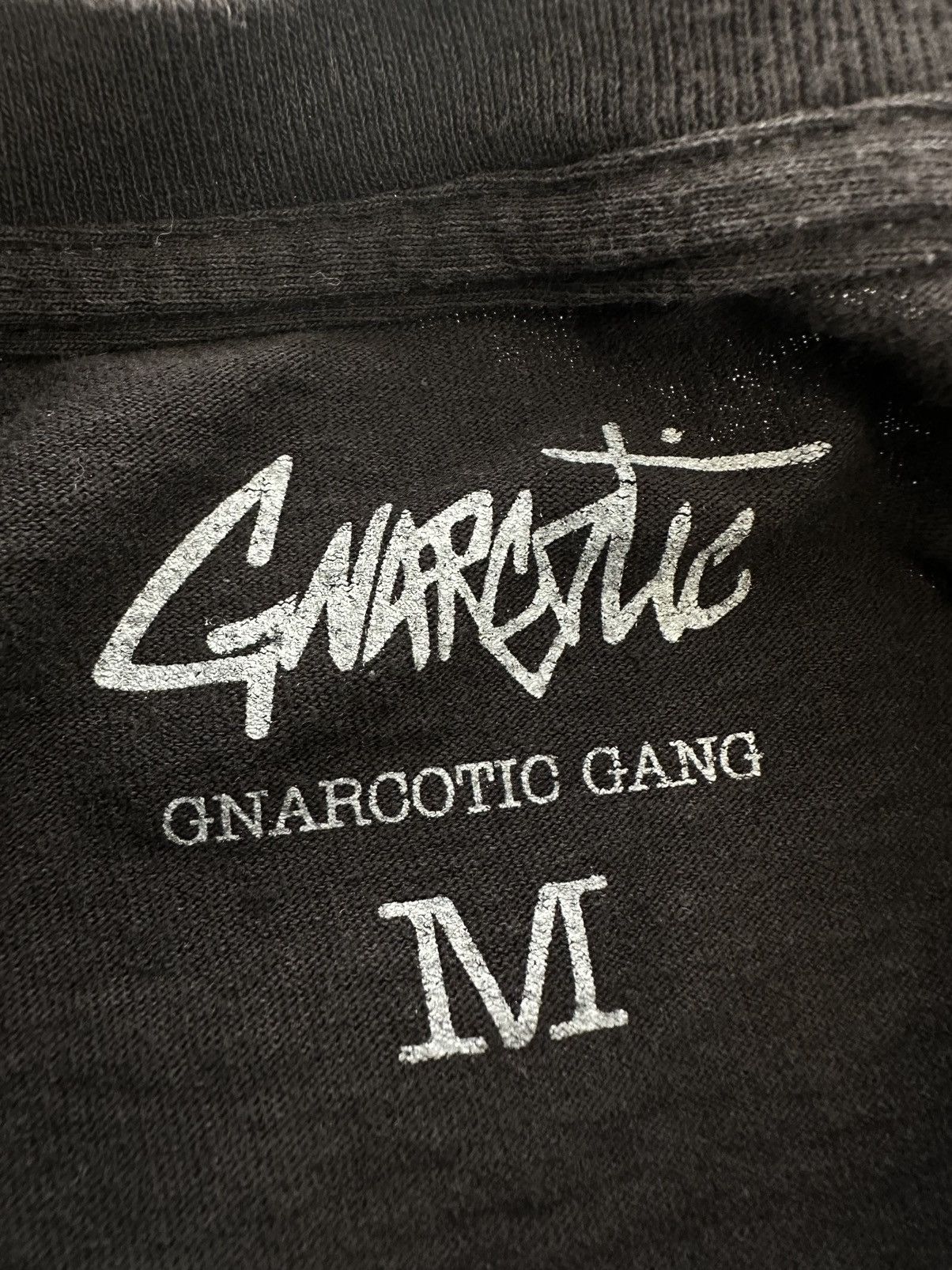 Gnarcotic Gnarcotic Black Cursive Script Logo Tee Sz. Medium Gnar Size US M / EU 48-50 / 2 - 4 Thumbnail