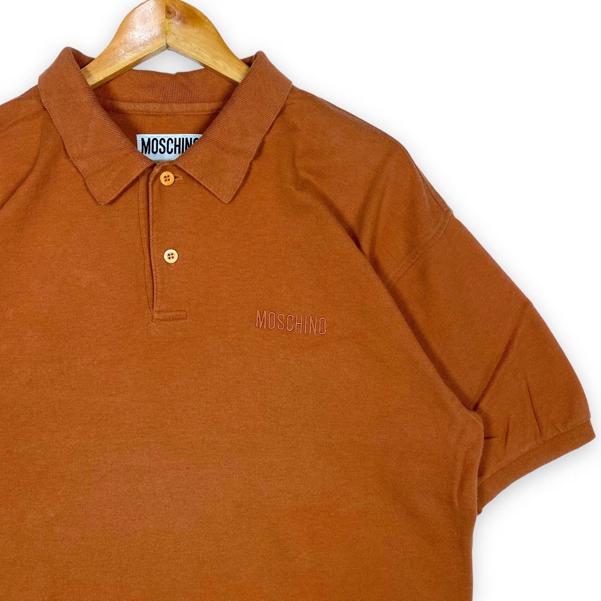 Moschino MOSCHINO JEANS ORANGE POLO TEE Size US XXL / EU 58 / 5 - 2 Thumbnail