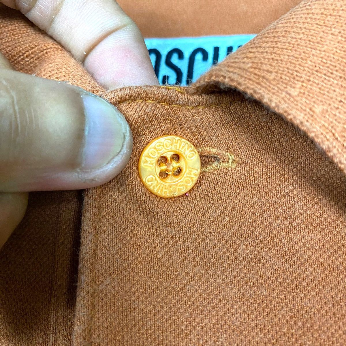 Moschino MOSCHINO JEANS ORANGE POLO TEE Size US XXL / EU 58 / 5 - 5 Thumbnail