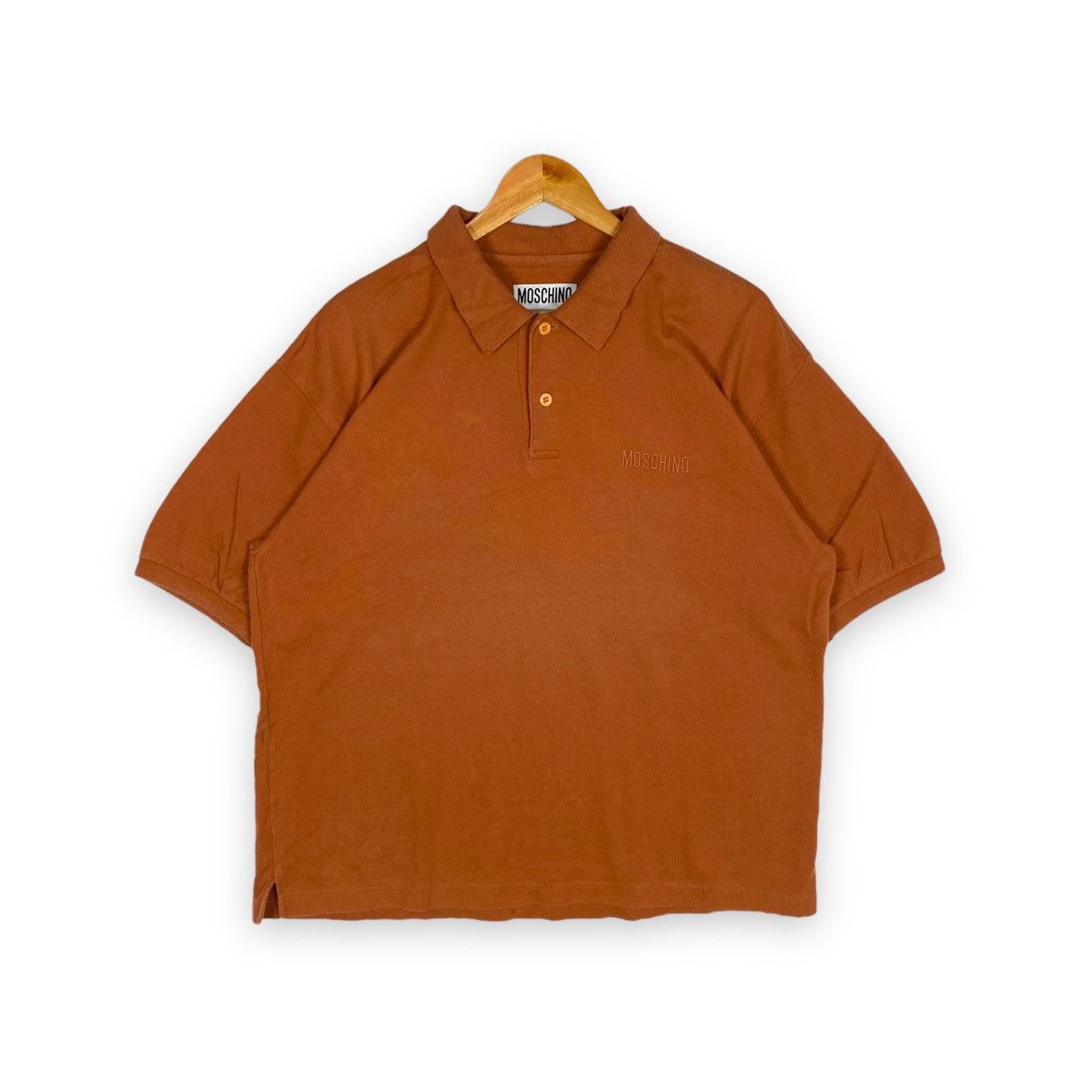 Moschino MOSCHINO JEANS ORANGE POLO TEE Size US XXL / EU 58 / 5 - 1 Thumbnail