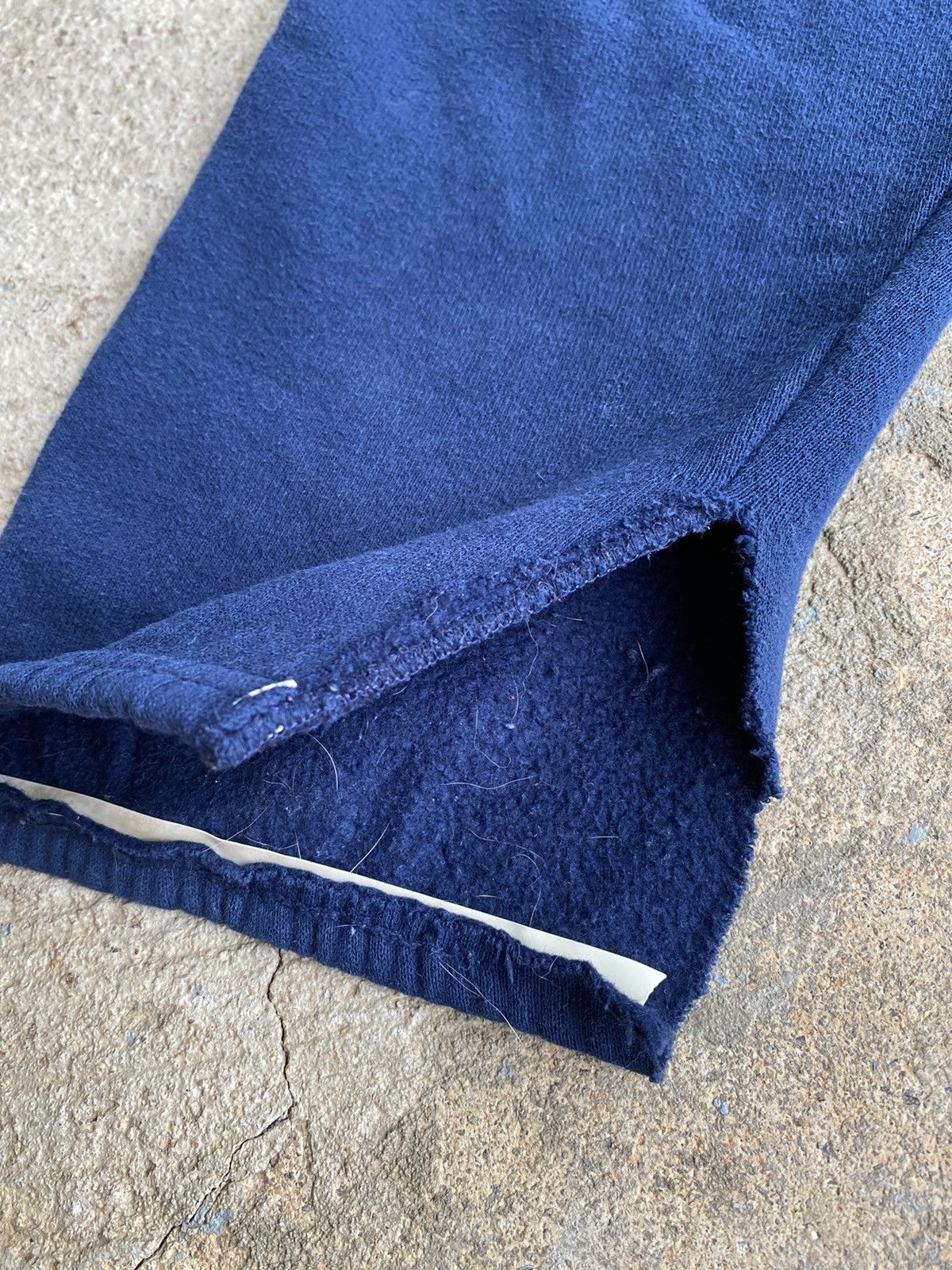Japanese Brand × Vintage Vintage 90’s Navy USN Spellout Distressed Sweatpants Size US 26 / EU 42 - 3 Thumbnail
