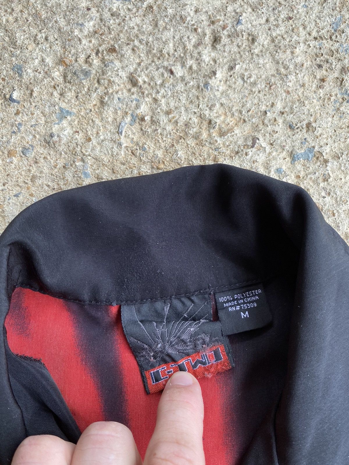 Japanese Brand × Vintage Vintage Y2K Tribal Flame Button Up Stained Flame Shirt Size US XL / EU 56 / 4 - 5 Thumbnail