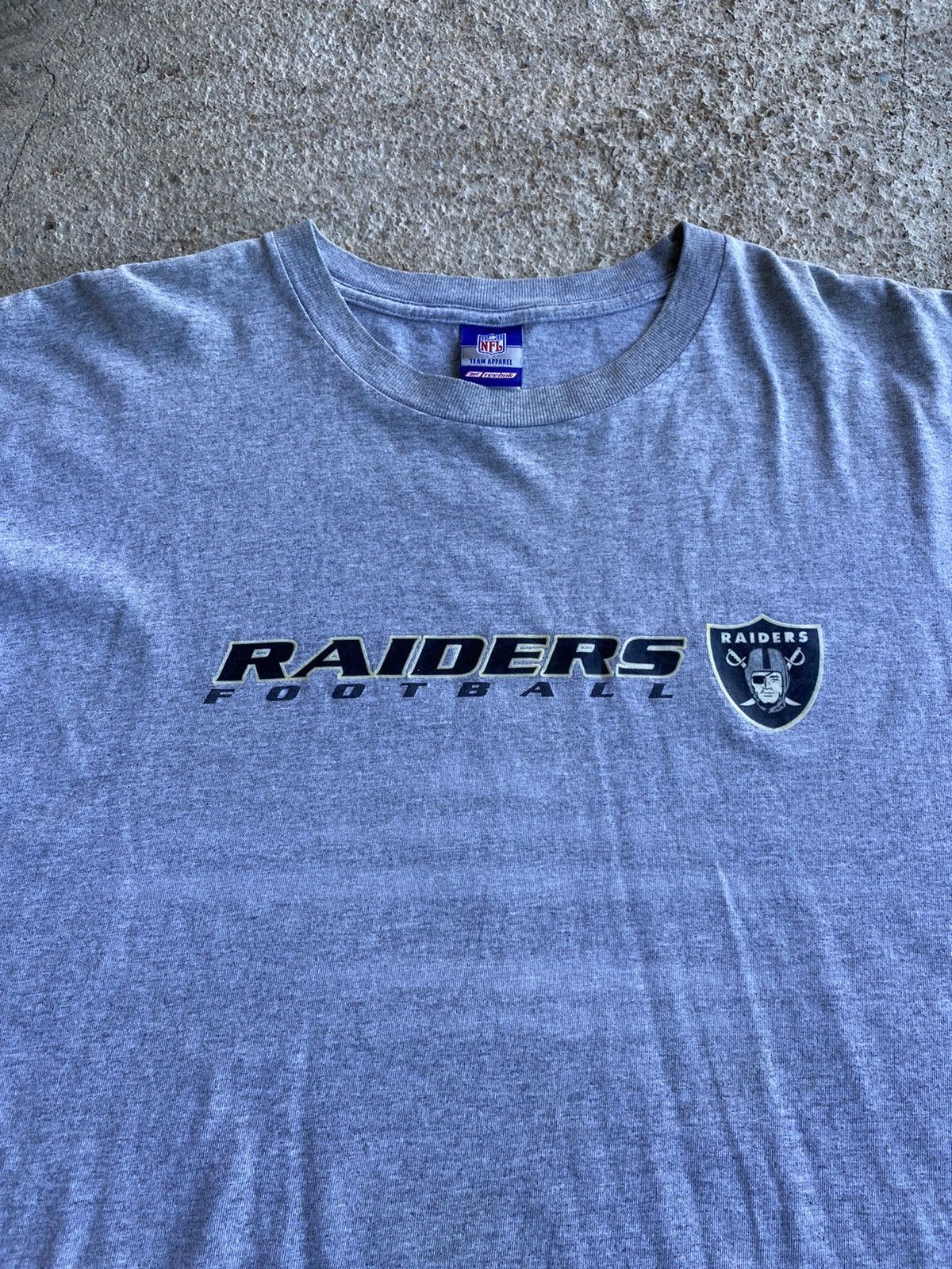 NFL × Reebok × Vintage Vintage Y2K Oakland Raiders NFL Distressed Shirt Size US XXL / EU 58 / 5 - 3 Thumbnail