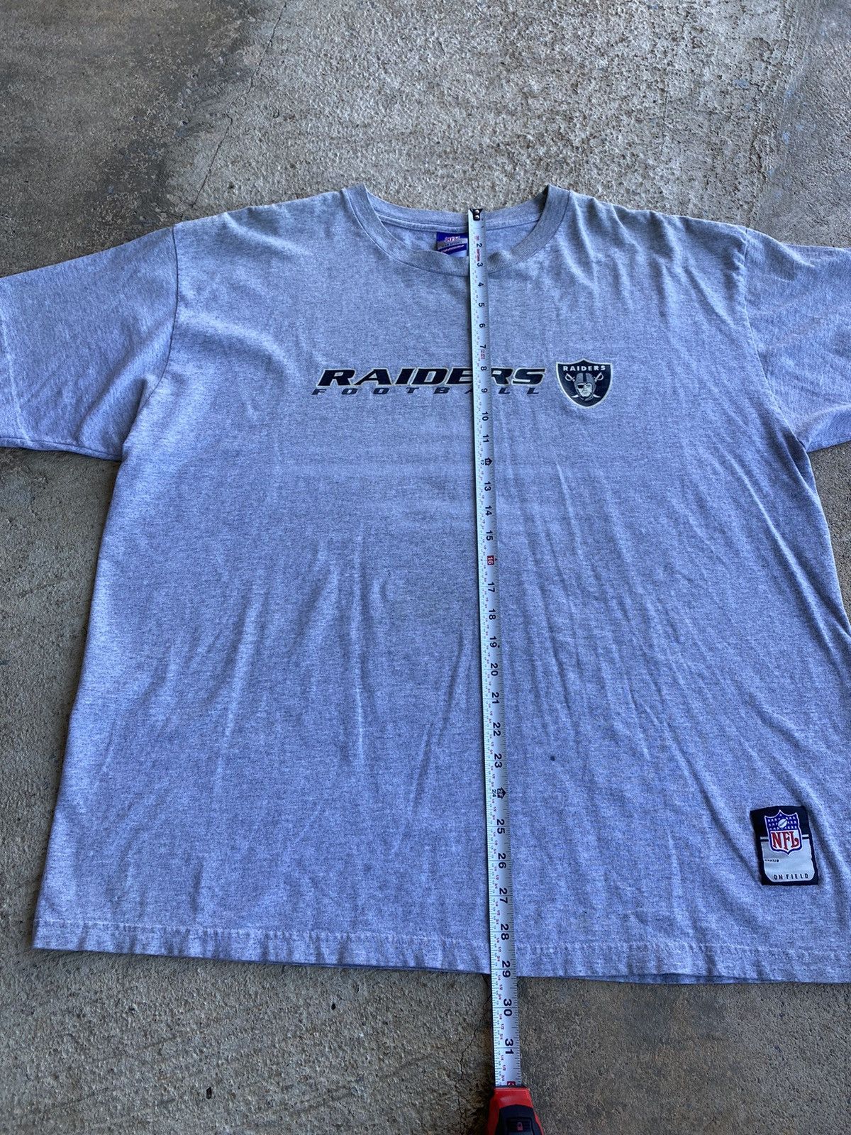 NFL × Reebok × Vintage Vintage Y2K Oakland Raiders NFL Distressed Shirt Size US XXL / EU 58 / 5 - 11 Thumbnail