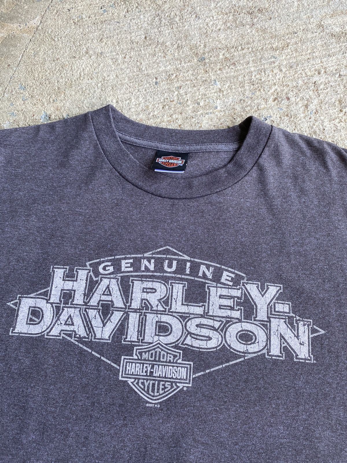 Harley Davidson × Vintage Vintage Y2K Harley Davidson Grey Eagle Essential Shirt Size US XL / EU 56 / 4 - 2 Thumbnail