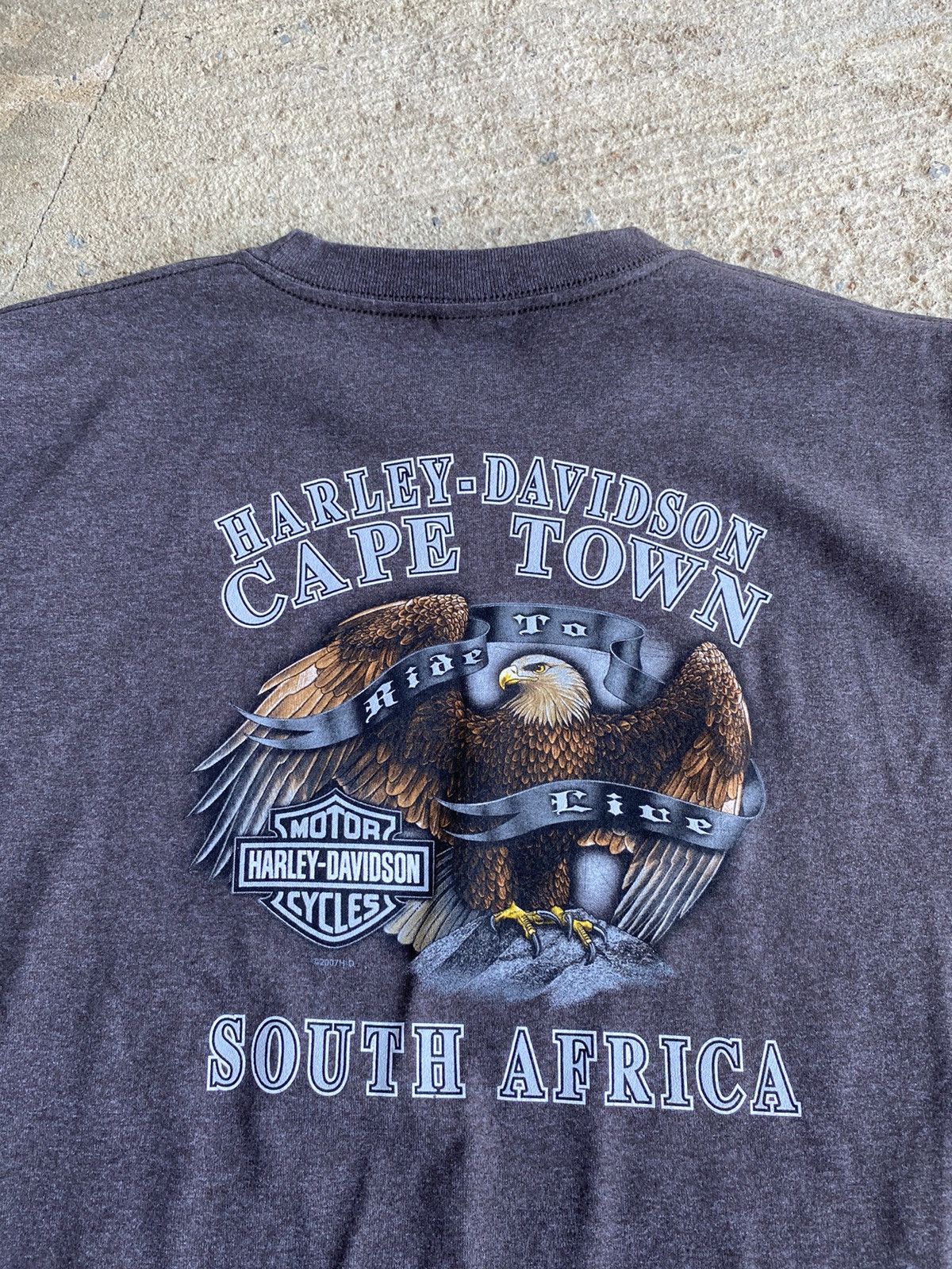 Harley Davidson × Vintage Vintage Y2K Harley Davidson Grey Eagle Essential Shirt Size US XL / EU 56 / 4 - 8 Thumbnail