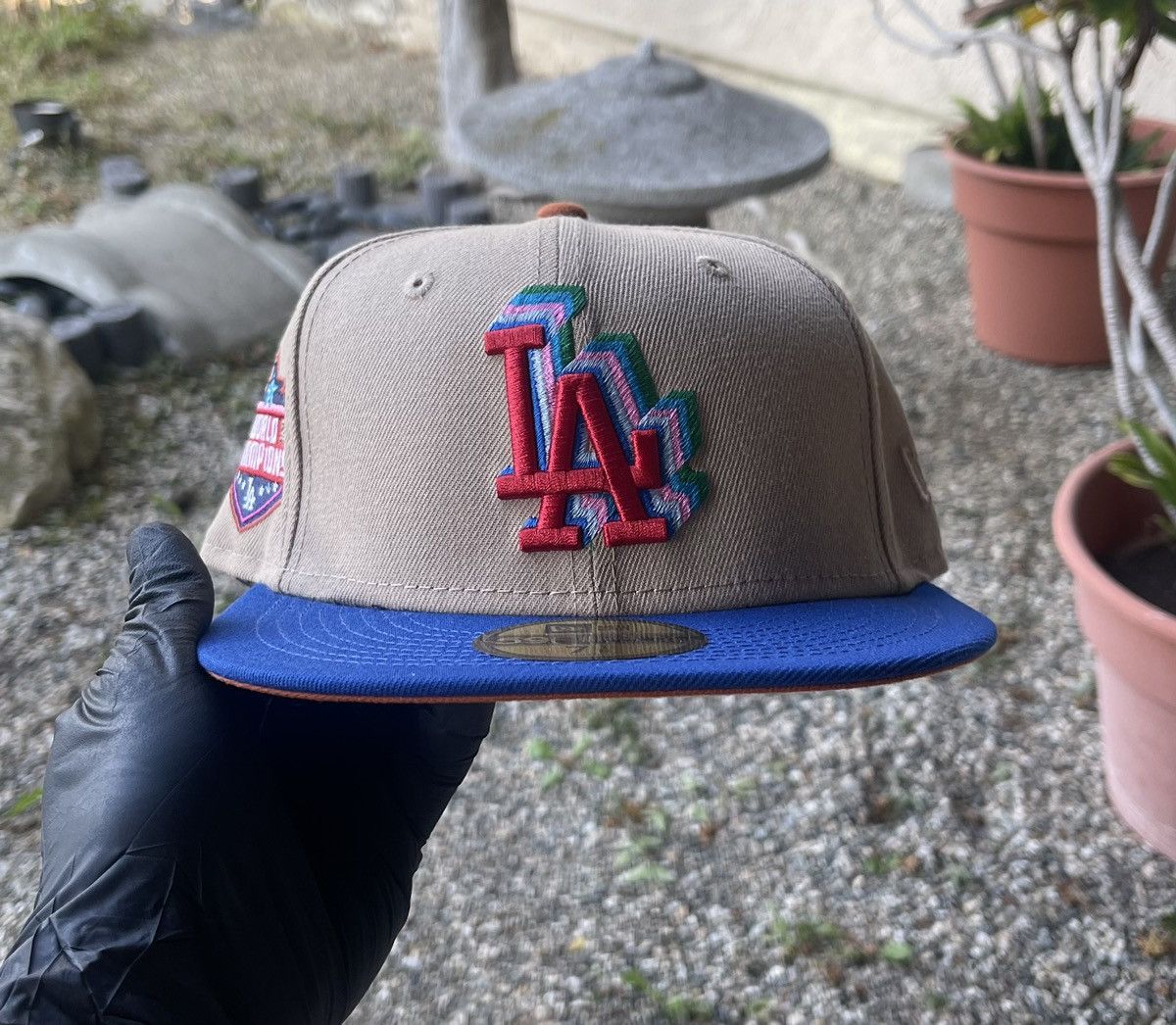 Los Angeles Dodgers Cotton Candy Pink Brim New Era Fitted Hat