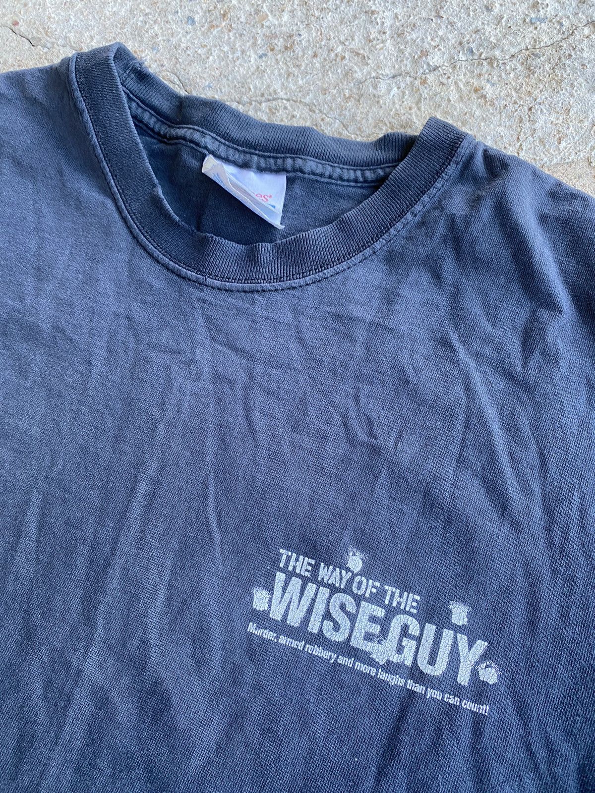 Japanese Brand × Vintage Vintage Fuggedaboudit! Wiseguy Grunge Distressed Shirt Size US M / EU 48-50 / 2 - 5 Thumbnail