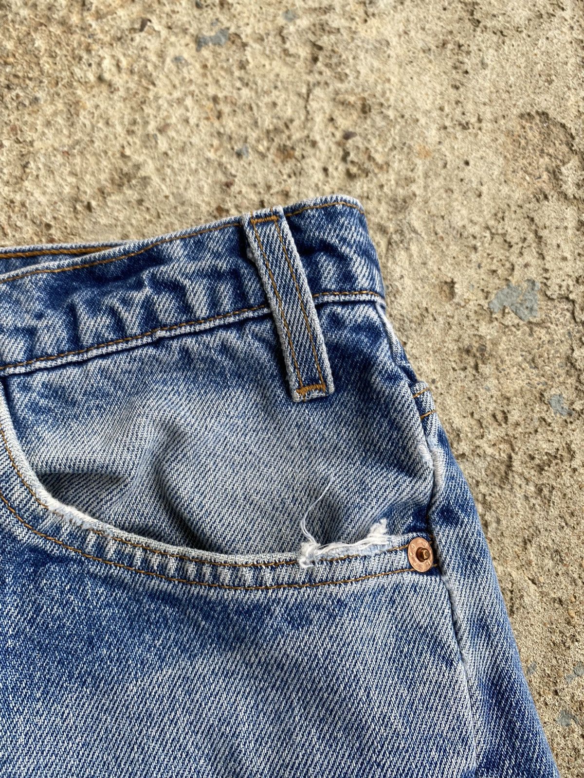 Levi's × Vintage Vintage 90’s Levi’s 505 Faded Orange Tab Jeans Size US 34 / EU 50 - 7 Thumbnail
