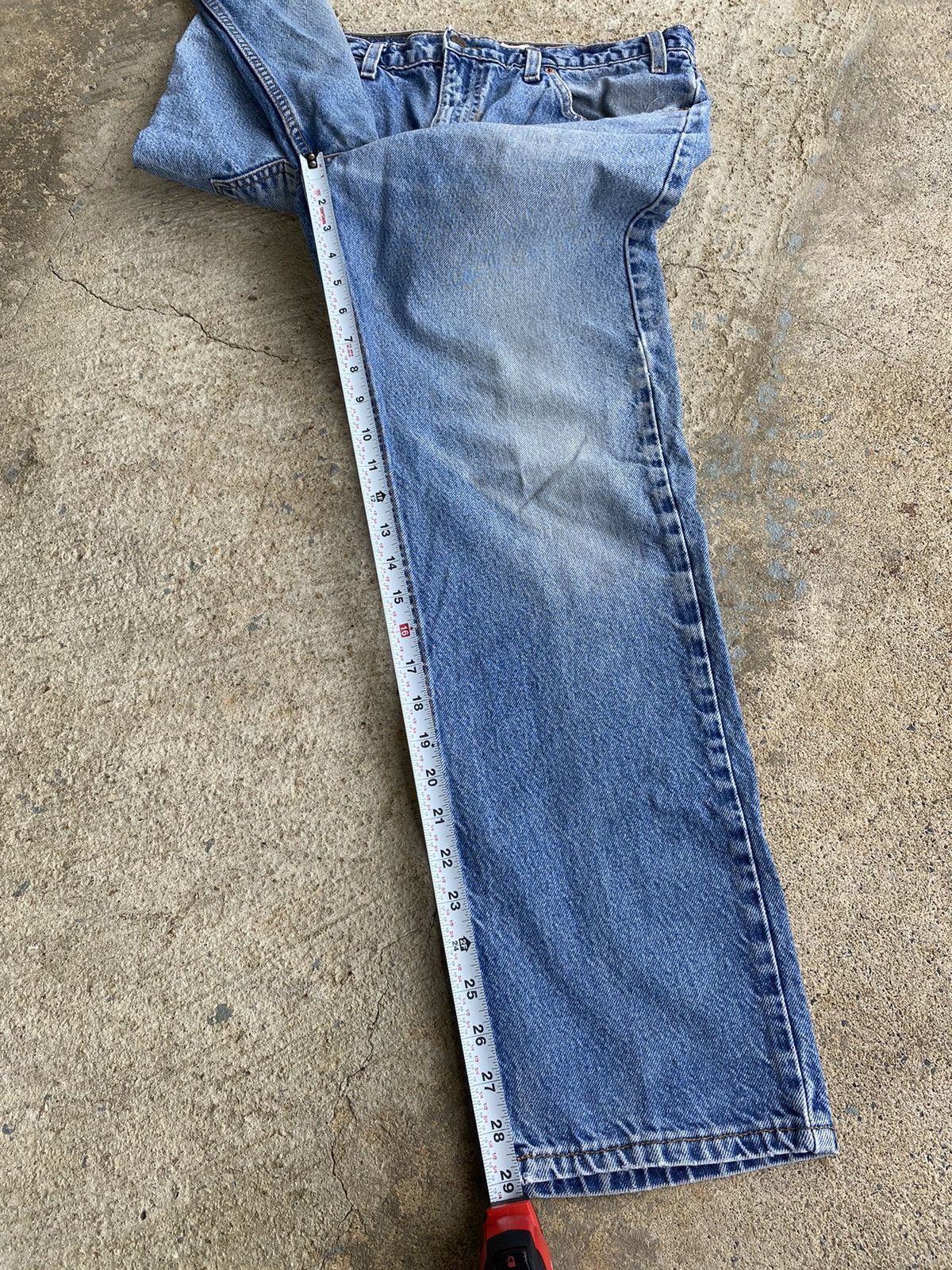 Levi's × Vintage Vintage 90’s Levi’s 505 Faded Orange Tab Jeans Size US 34 / EU 50 - 18 Thumbnail