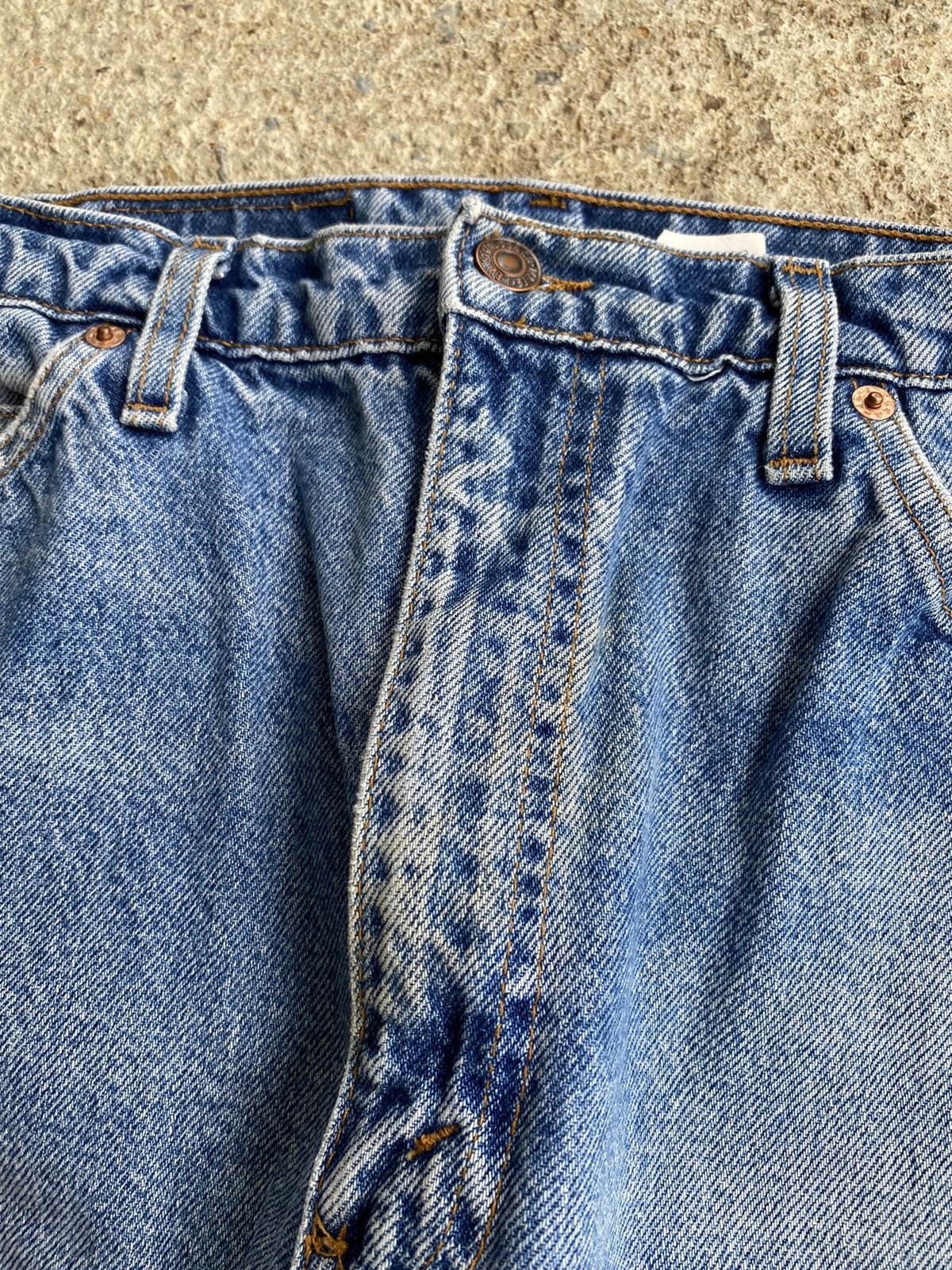 Levi's × Vintage Vintage 90’s Levi’s 505 Faded Orange Tab Jeans Size US 34 / EU 50 - 8 Thumbnail