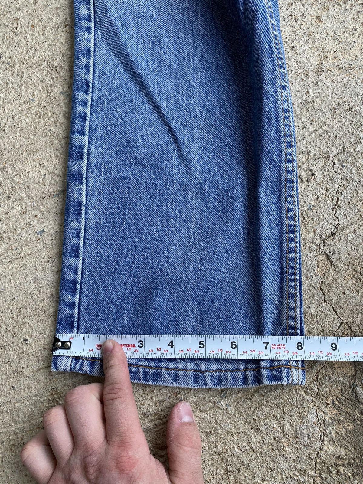 Levi's × Vintage Vintage 90’s Levi’s 505 Faded Orange Tab Jeans Size US 34 / EU 50 - 17 Thumbnail