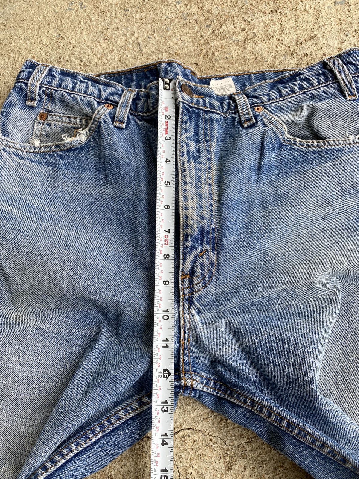 Levi's × Vintage Vintage 90’s Levi’s 505 Faded Orange Tab Jeans Size US 34 / EU 50 - 16 Thumbnail